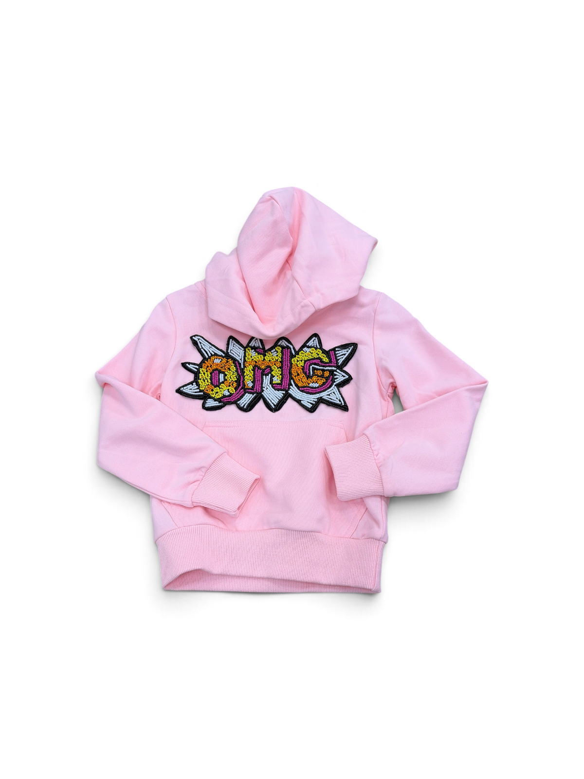 Pink Lola + The Boys OMG Beaded Hoodie, 2T (Brand New with Tags)