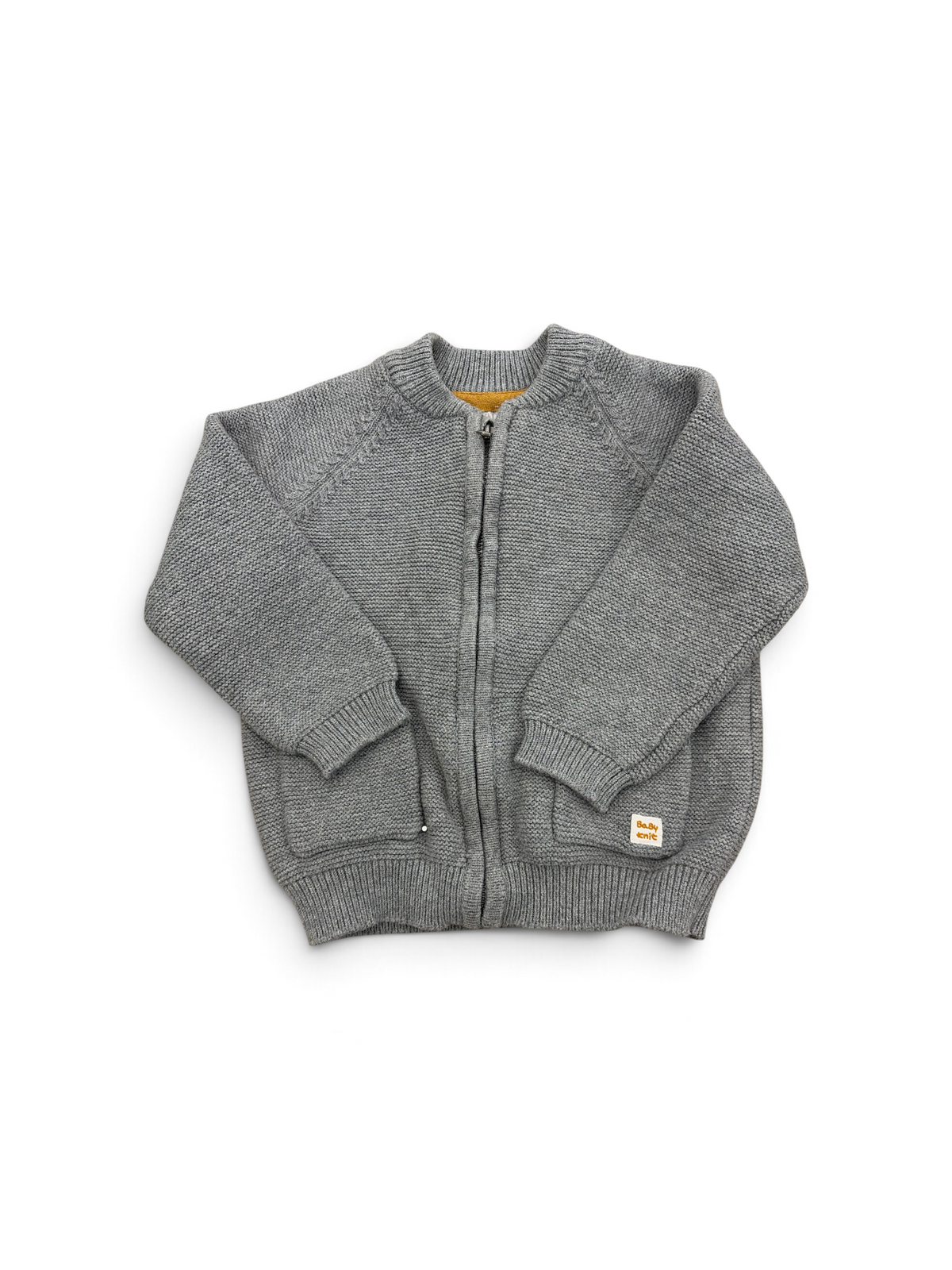 Gray Zara Zip Sweater, 2-3T