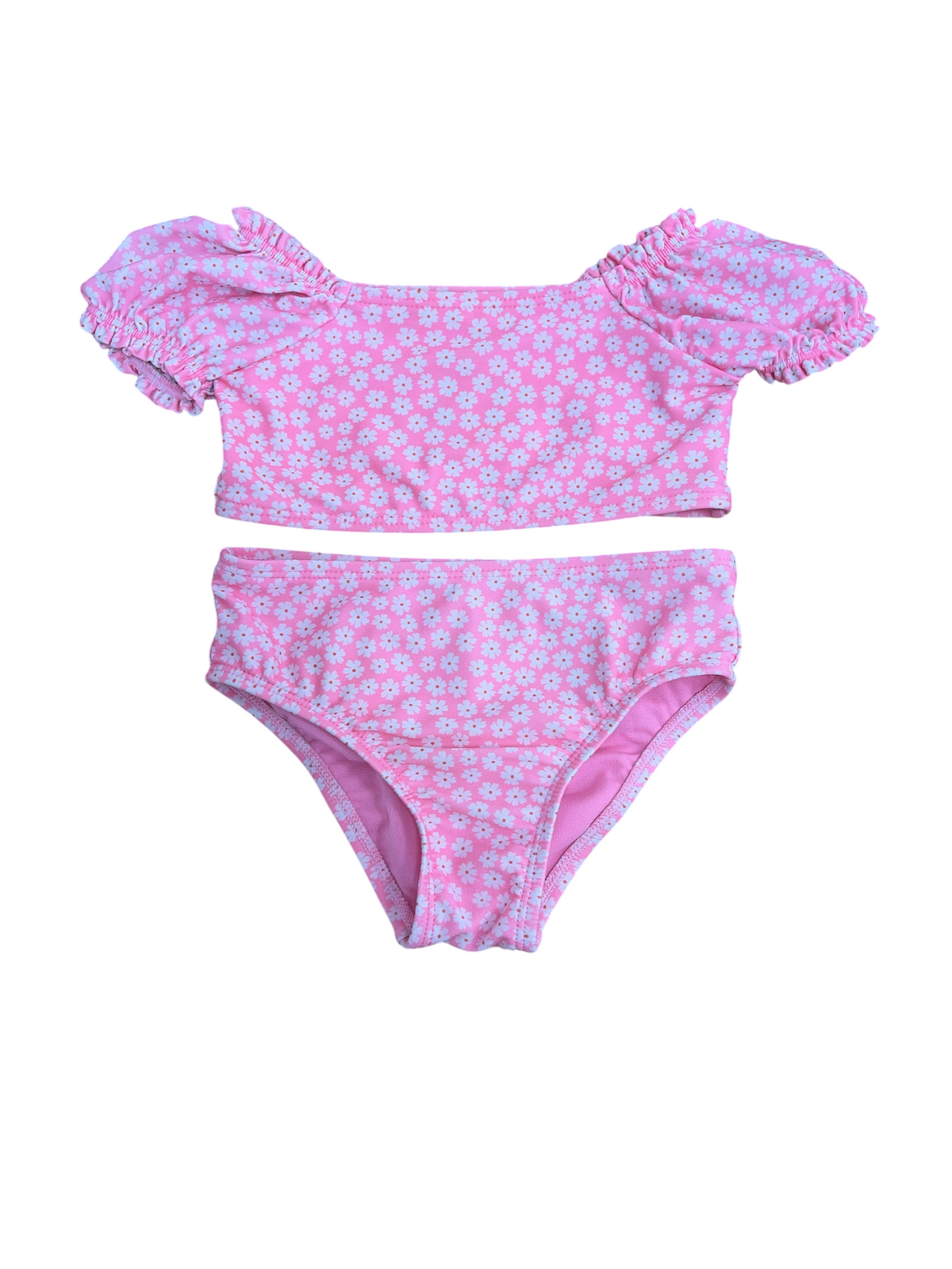 Pink  Baby Gap Puff Sleeve Bikini, 2T