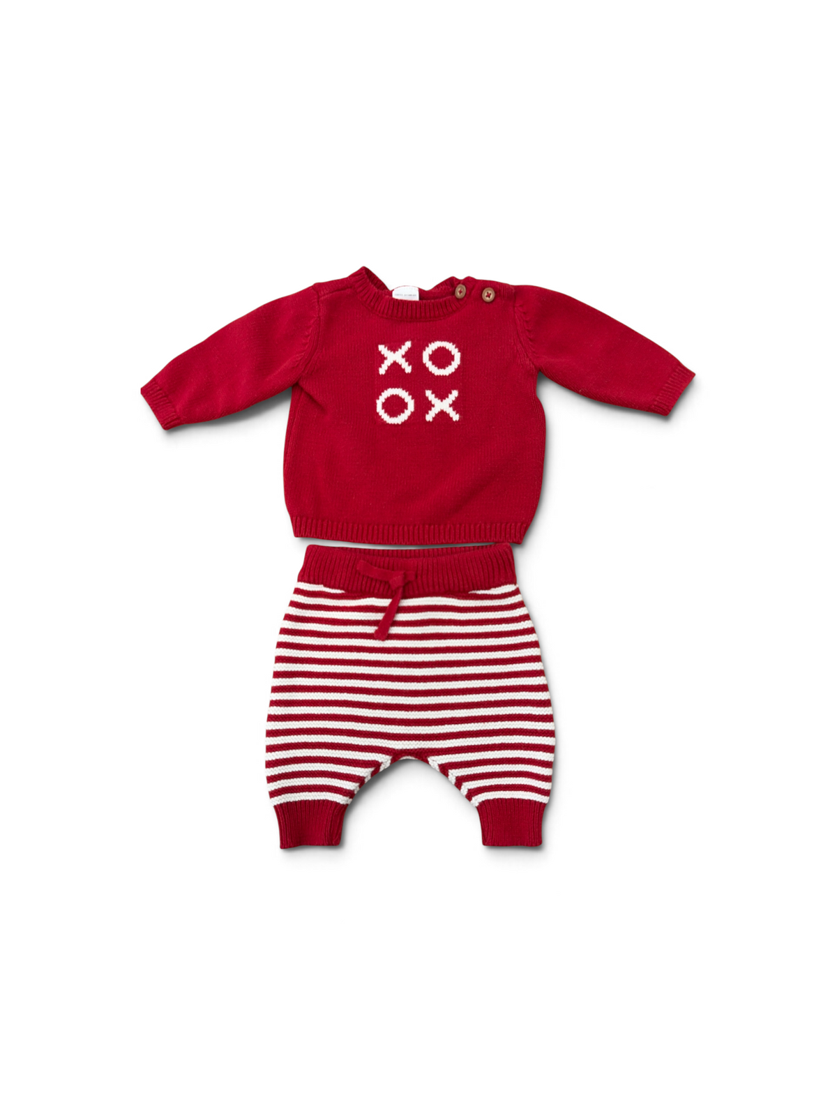 Red Carter's XOXO Knit Set, NB