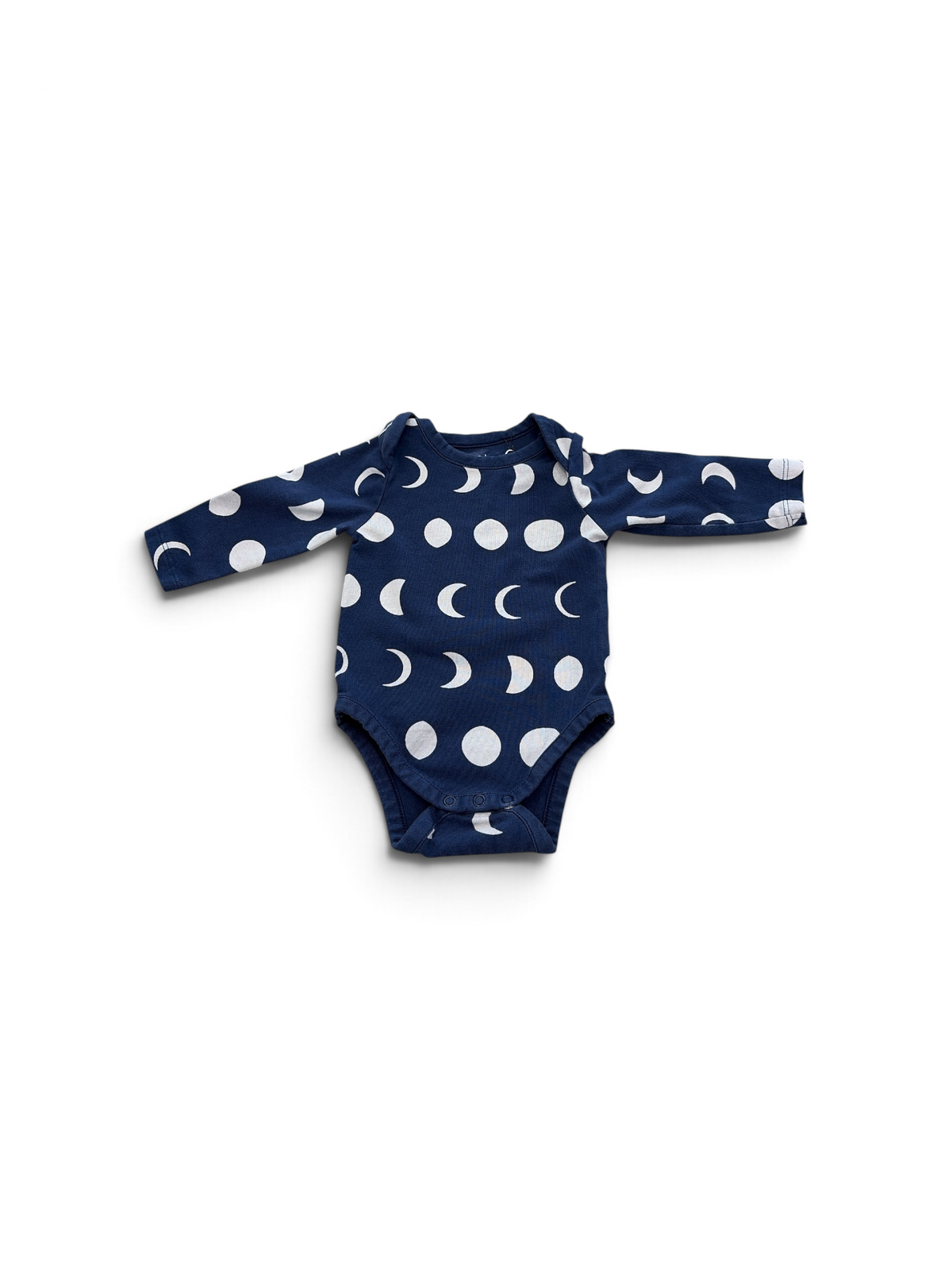 Navy Monica + Andy Moon Onesie, 0-3M