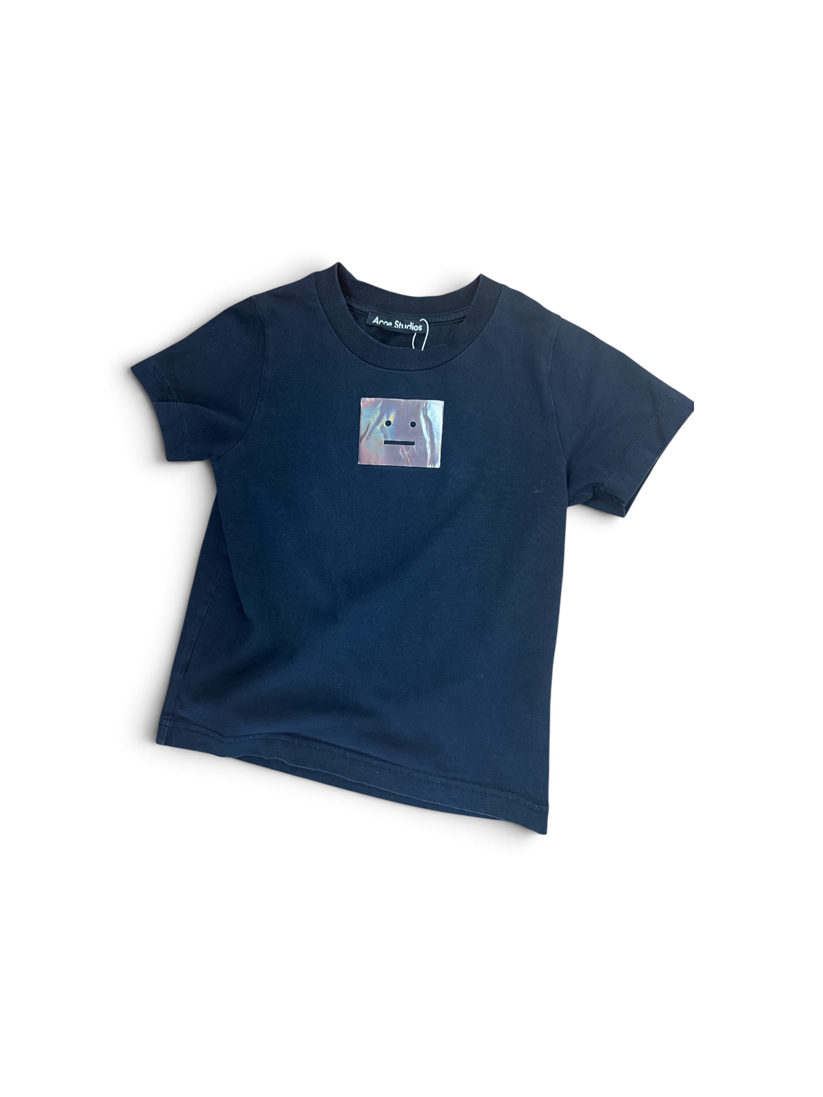Black Acne Studios Logo Tee, 8Y