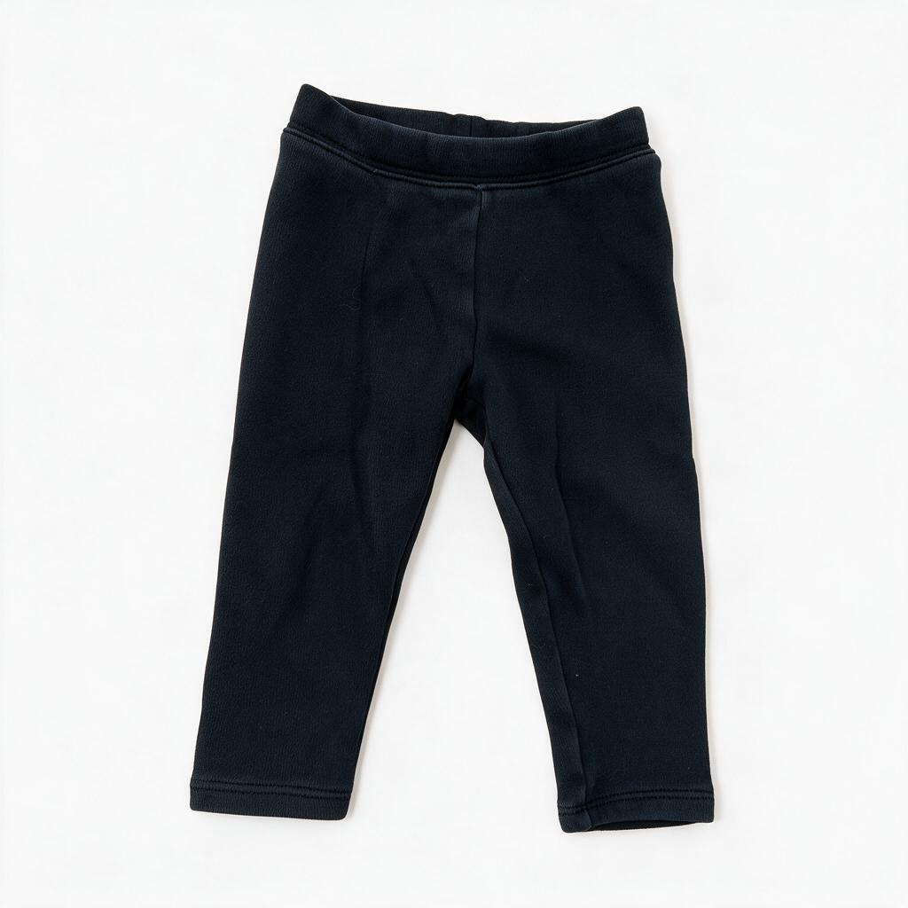 Black Baby Gap Fleece-Lined Leggings, 2T