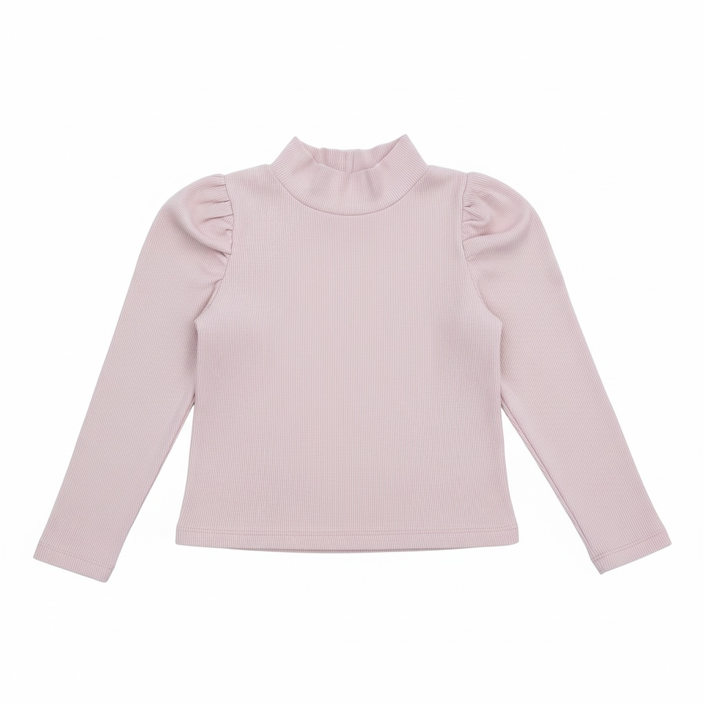 Pink Baby Gap Ribbed Mock Turtleneck , 3T