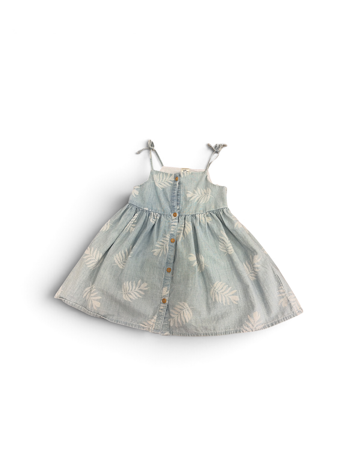 Blue With Palm Leaves  Baby B'gosh Denim Dress, 2T