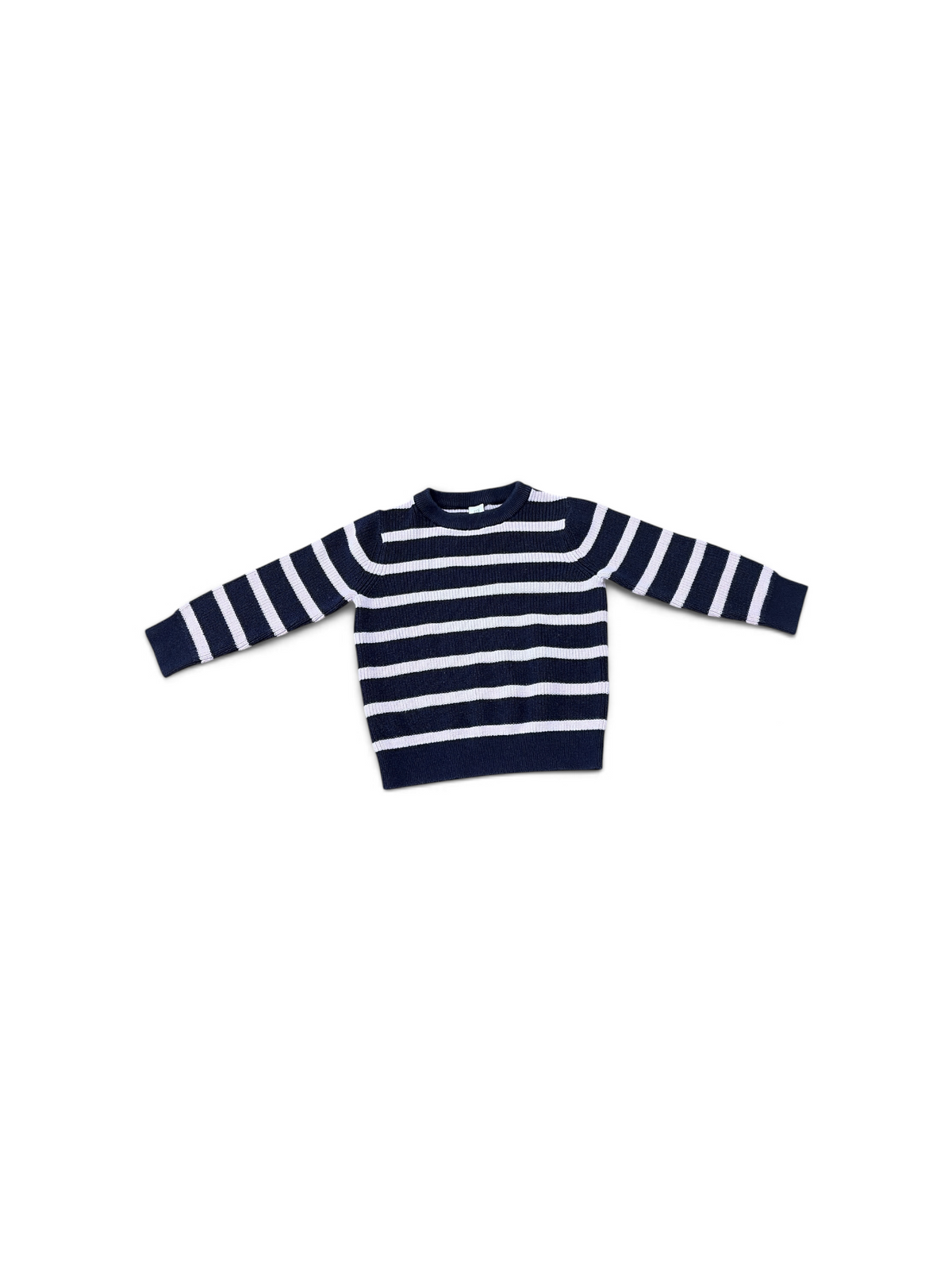 Navy/Lavender Baby Gap Striped Sweater, 4T