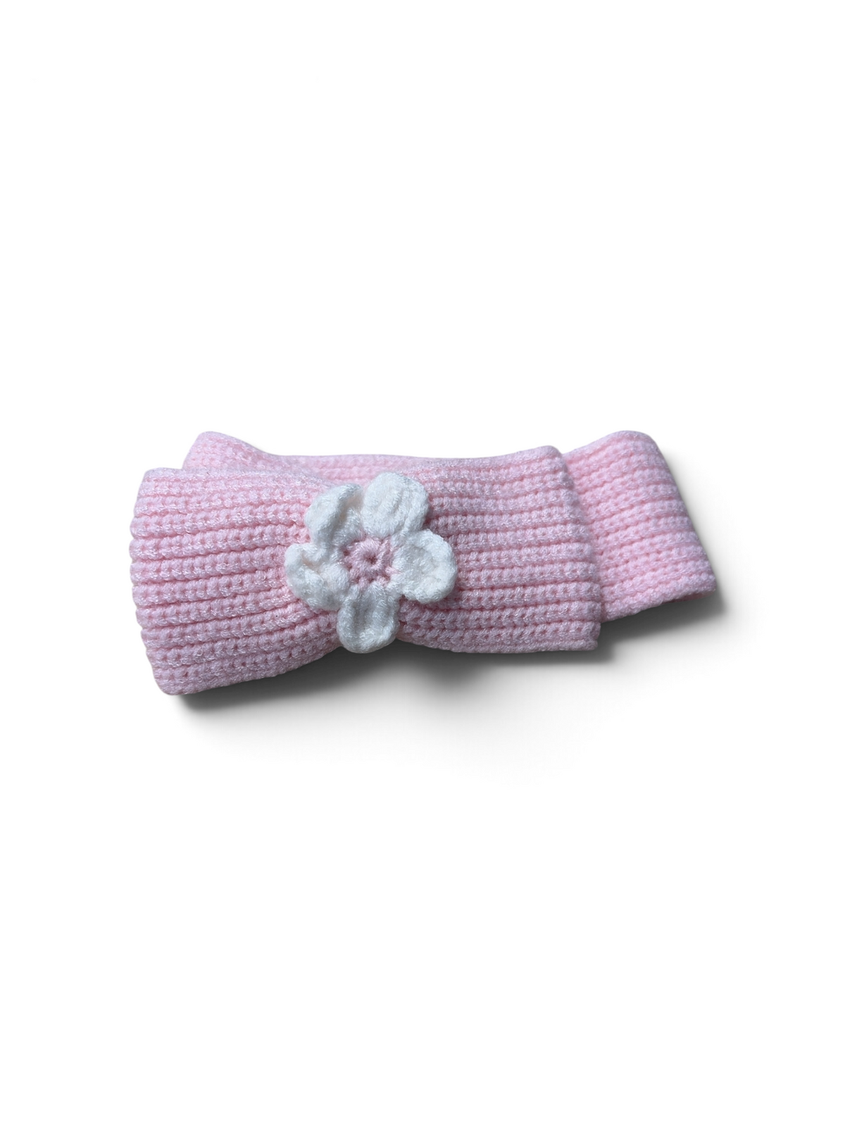 Pink Knit Bow, OS
