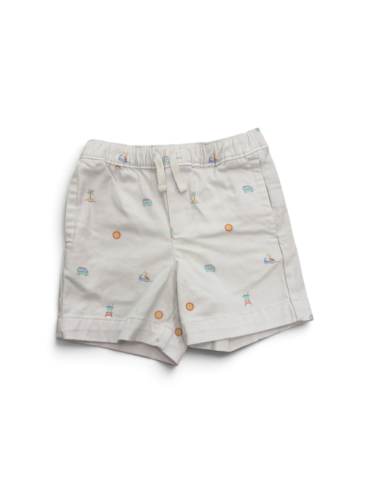 White Janie and Jack Beach Jean Shorts, 3T