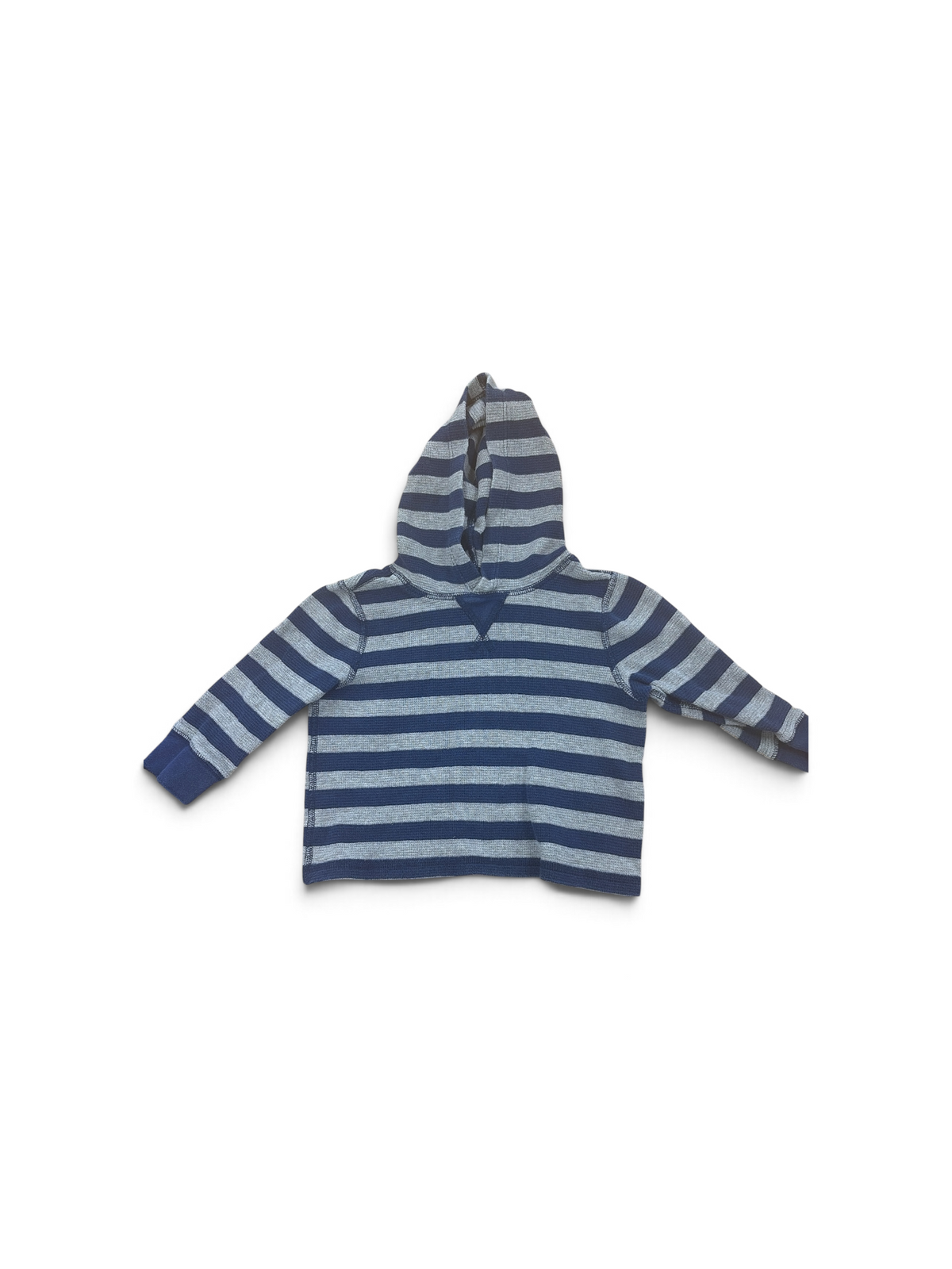 Navy/Gray Hanna Andersson Hooded Waffle , 3T