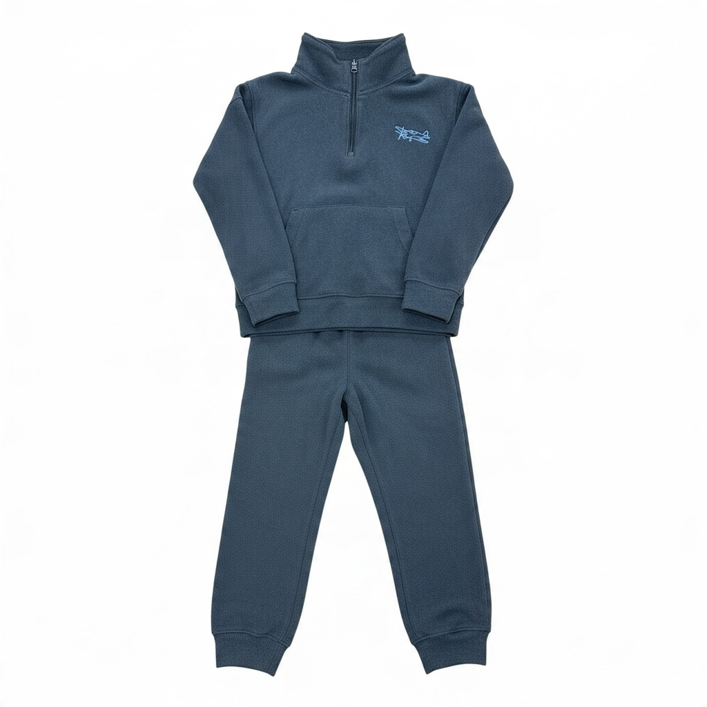 Gray Carter's Airplane Sweatsuit , 4T