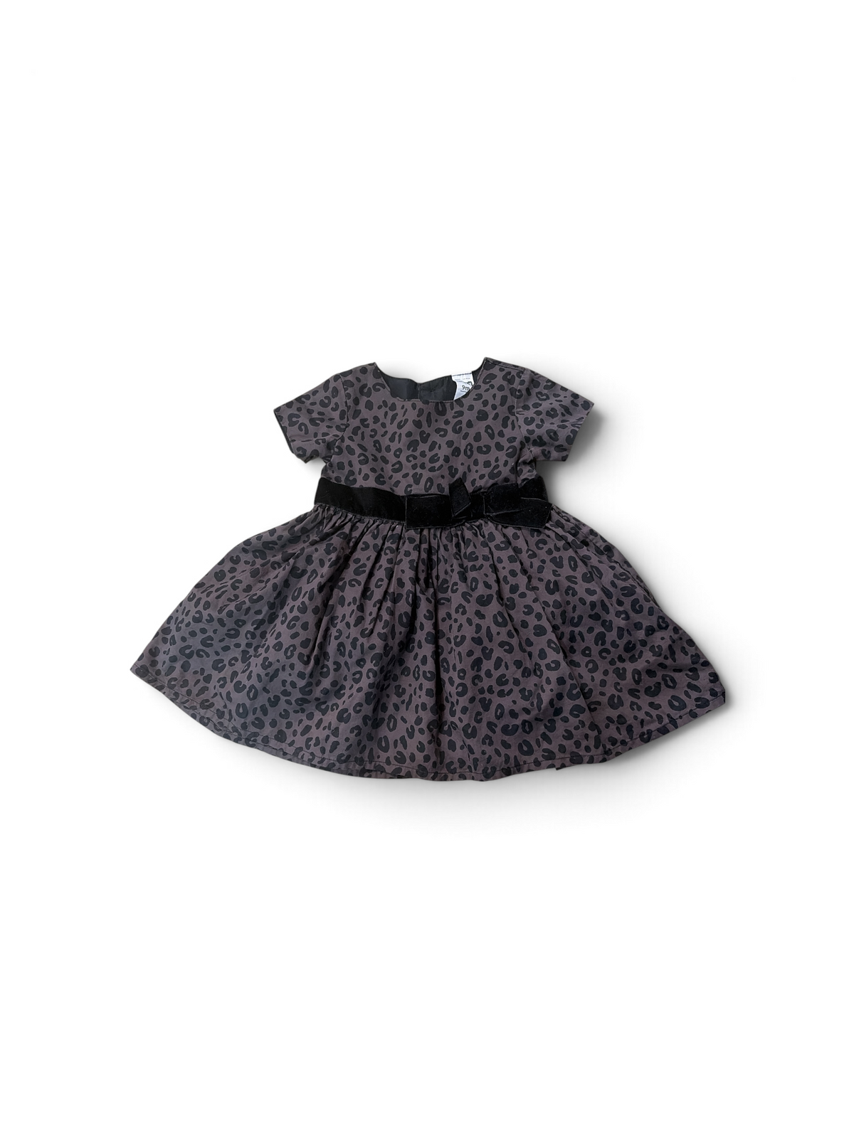 Black Carter's Leopard Dress , 6-9M