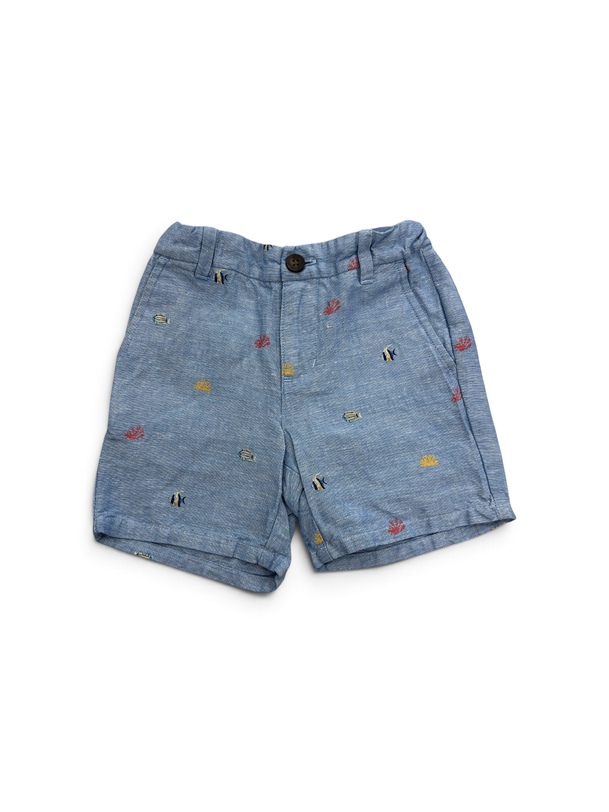 Blue Janie and Jack Ocean Animal Shorts, 3T