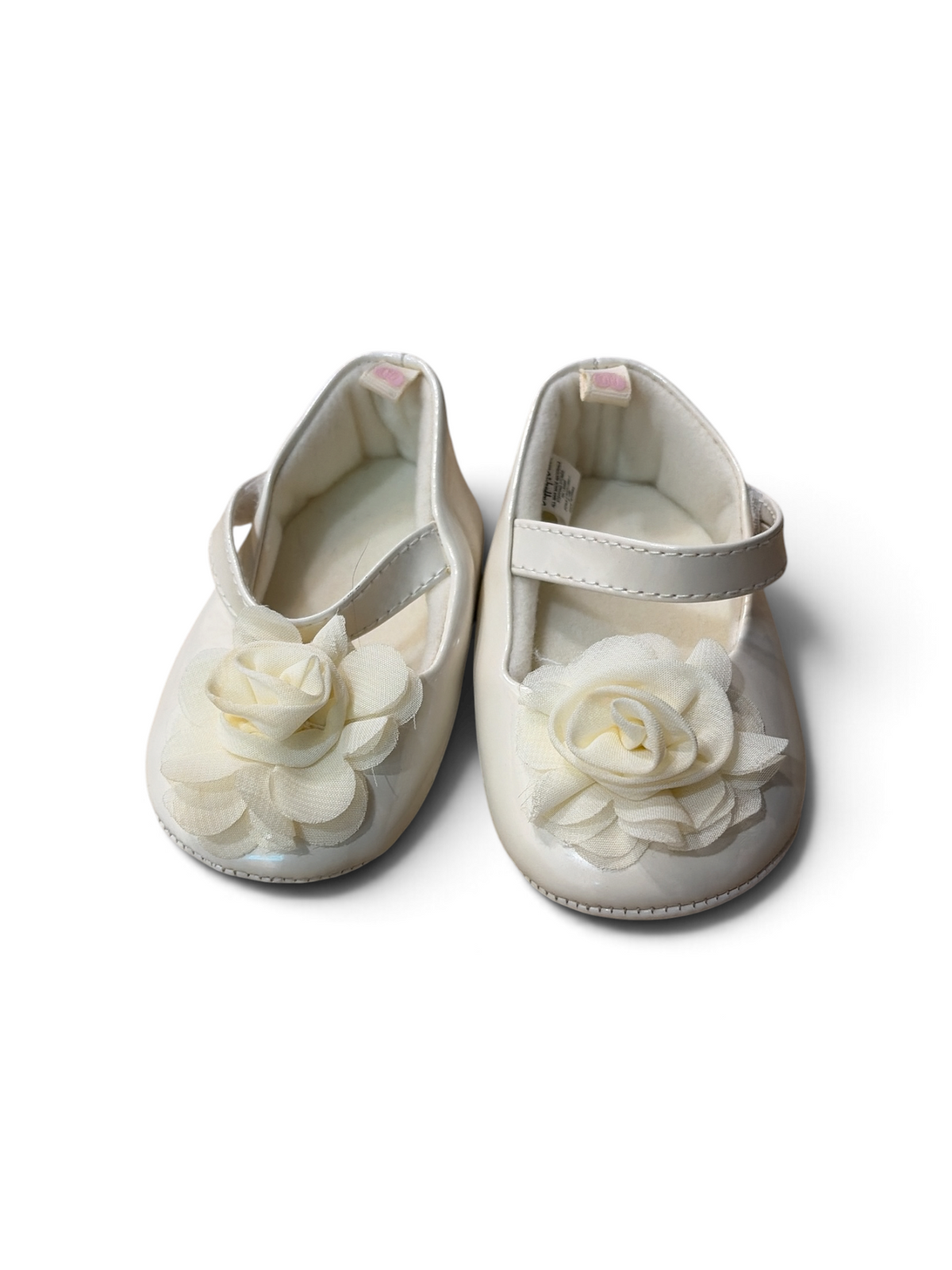 Ivory Stepping Stones Flower Dress Shoes – 9-12M