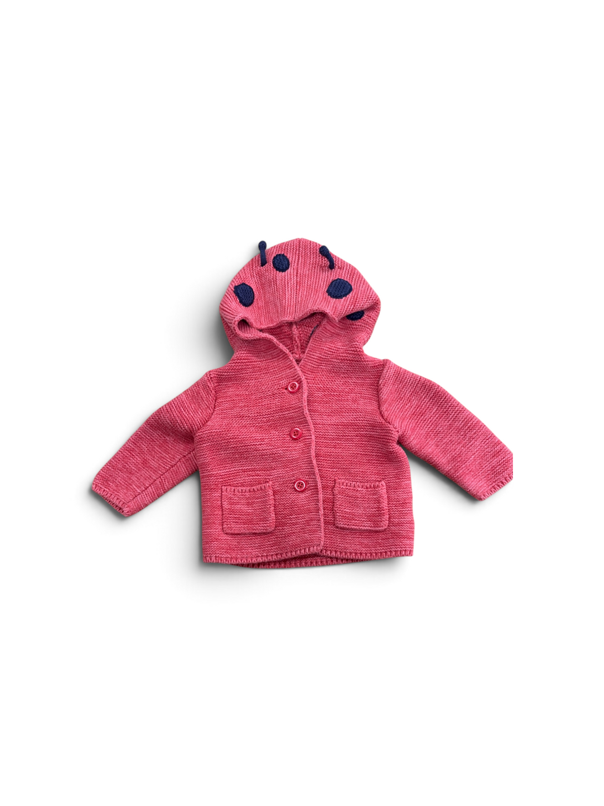 Red Baby Gap Ladybug Cardigan, 3-6M