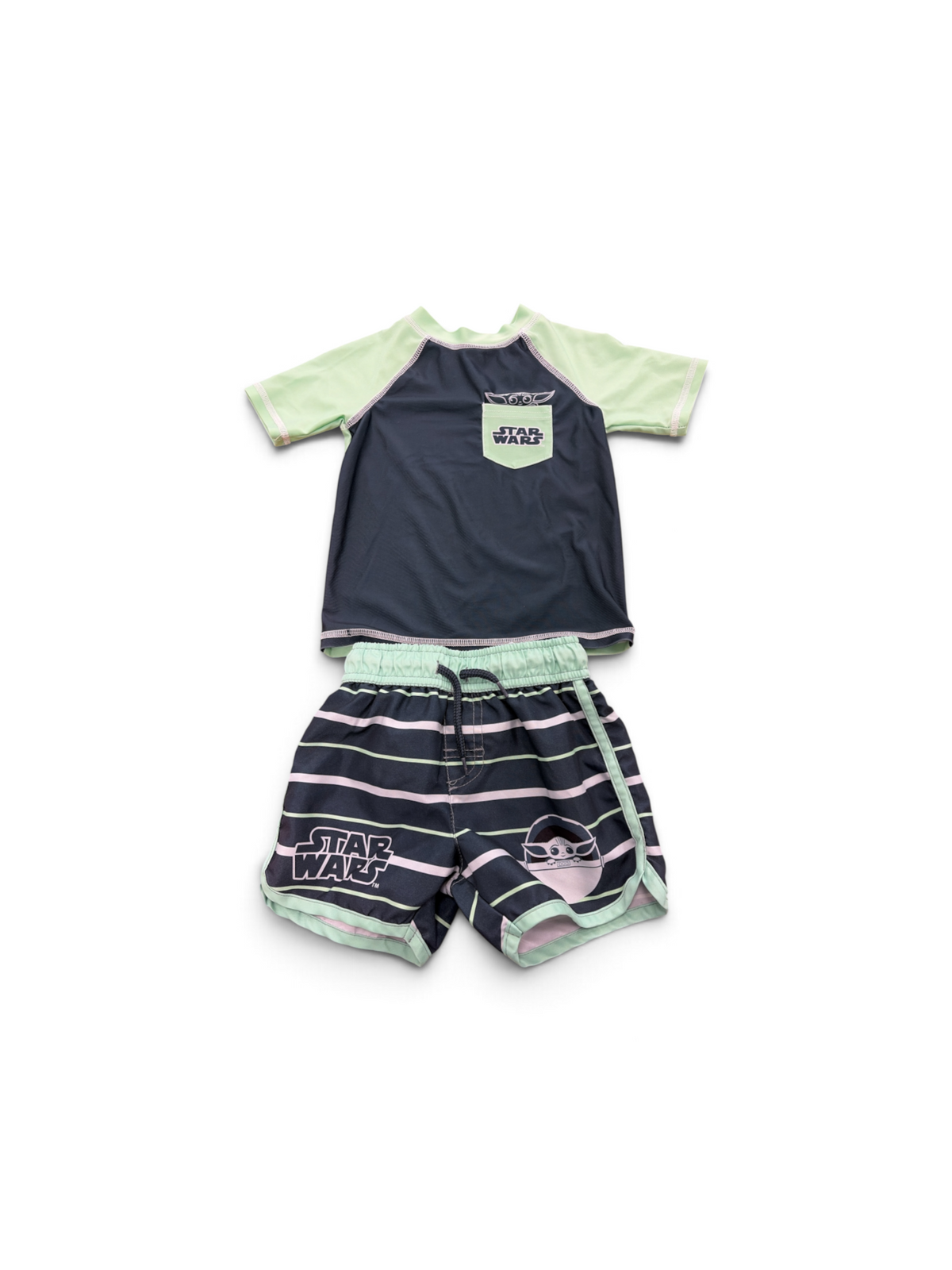 Green Star Wars Swim Set, 2T