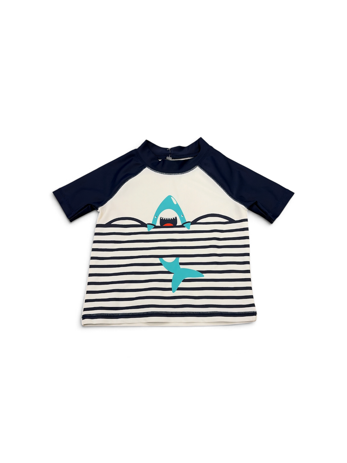 Navy/White Carter's Shark Rashguard, 24M