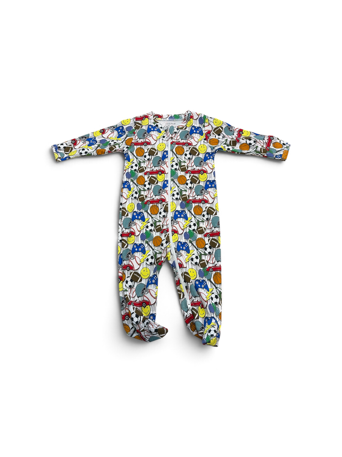 Multi Noomie Sport Footy, 3-6M (Brand New with Tags)