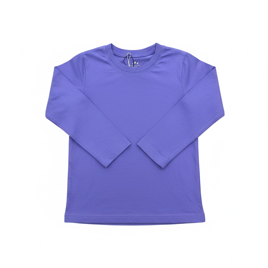 Purple Primary Long Sleeve, 3T