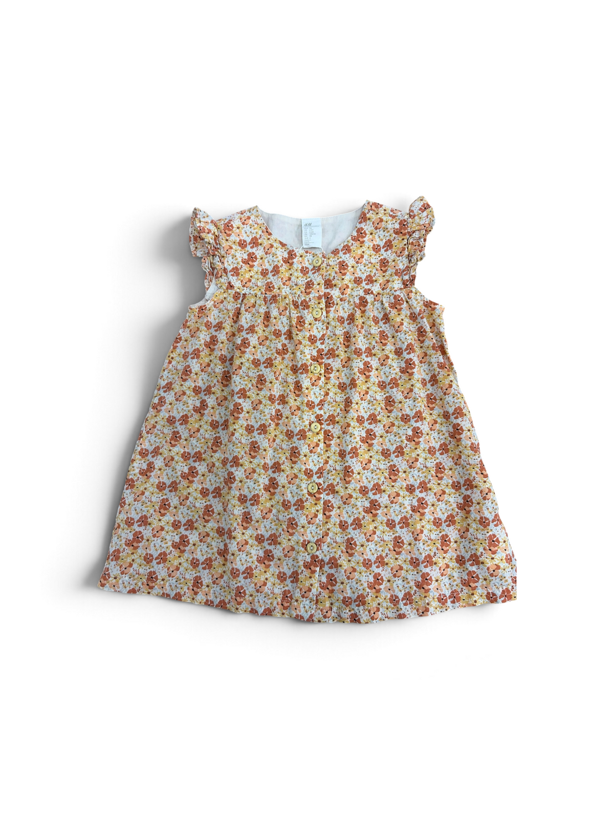 Orange  H&M Floral Dress, 3T