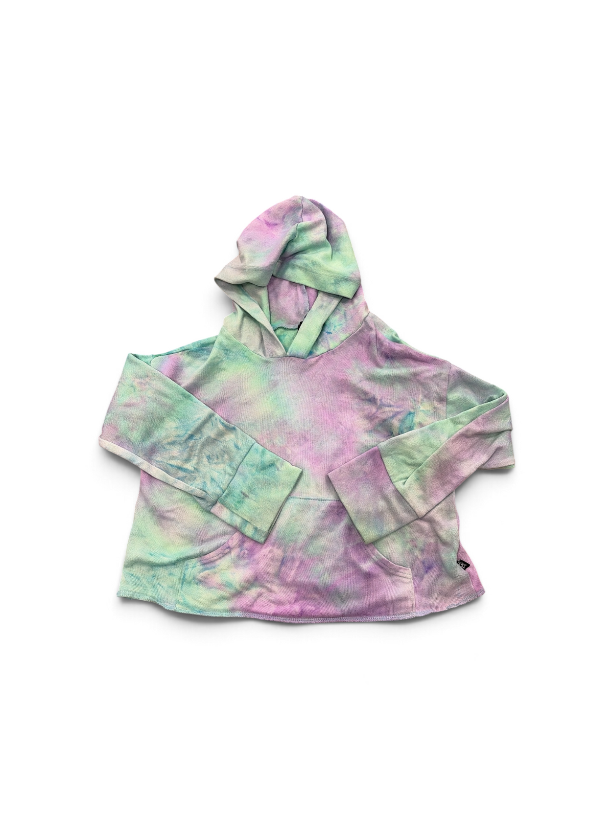 Green/Purple Pixie Lane Tie Dyed Hoodie, 6Y