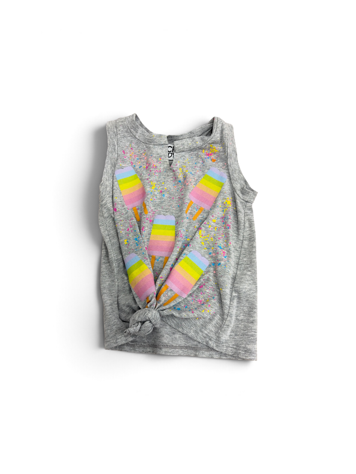 Gray Rock Candy Popsicle Tank, 2T
