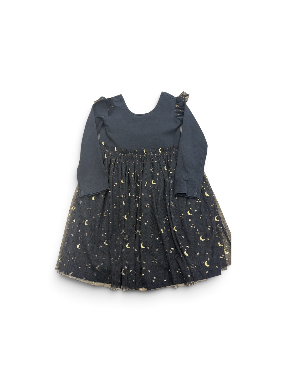 Black/Gold Hanna Andersson Star Tutu Dress, 3T