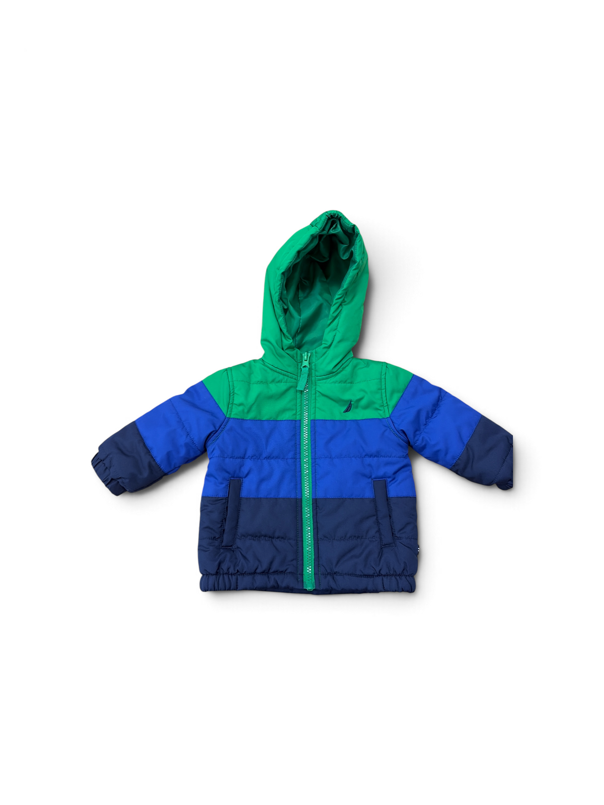 Green/Blue/Black Nautica Winter Jacket, 3M