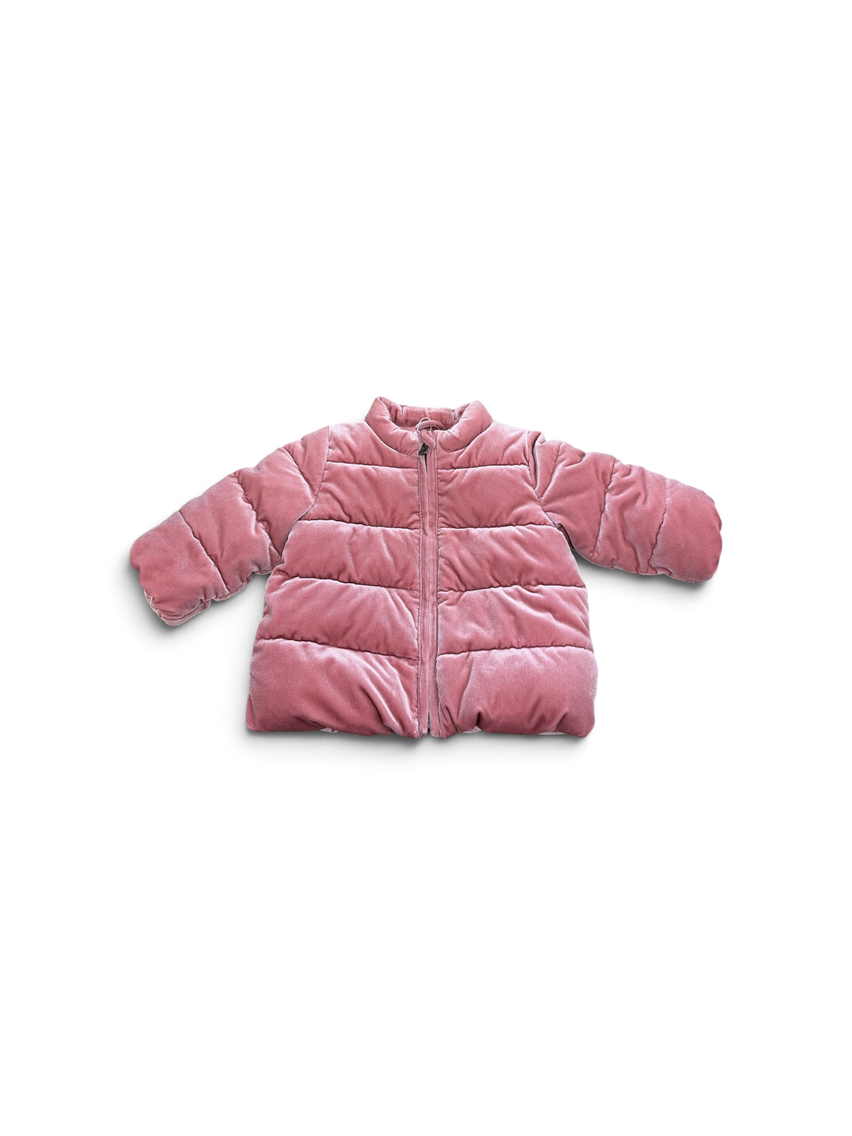 Pink Baby Gap Velvet Puffer, 18M