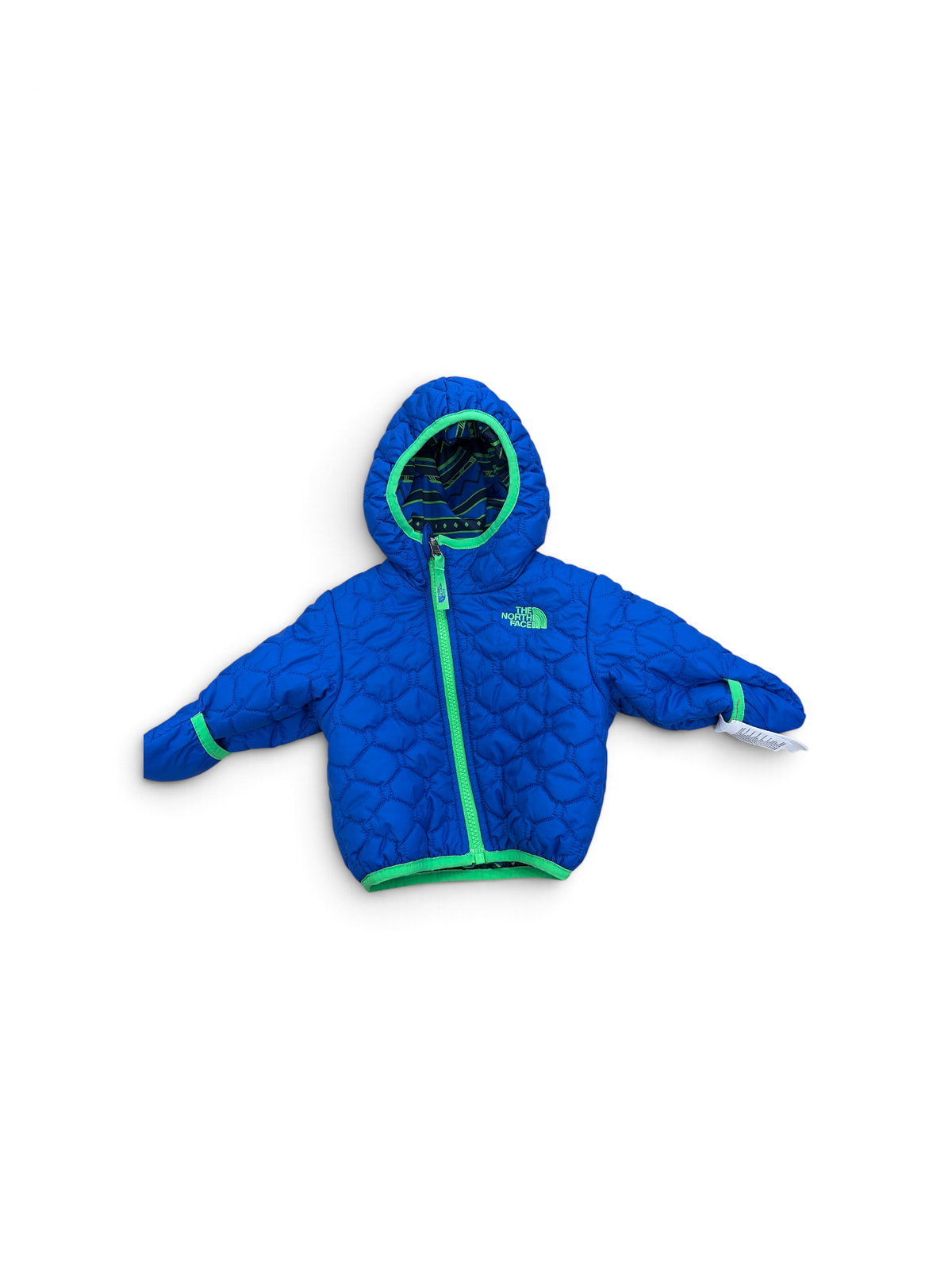 Blue/Green The North Face Winter Jacket, 3M
