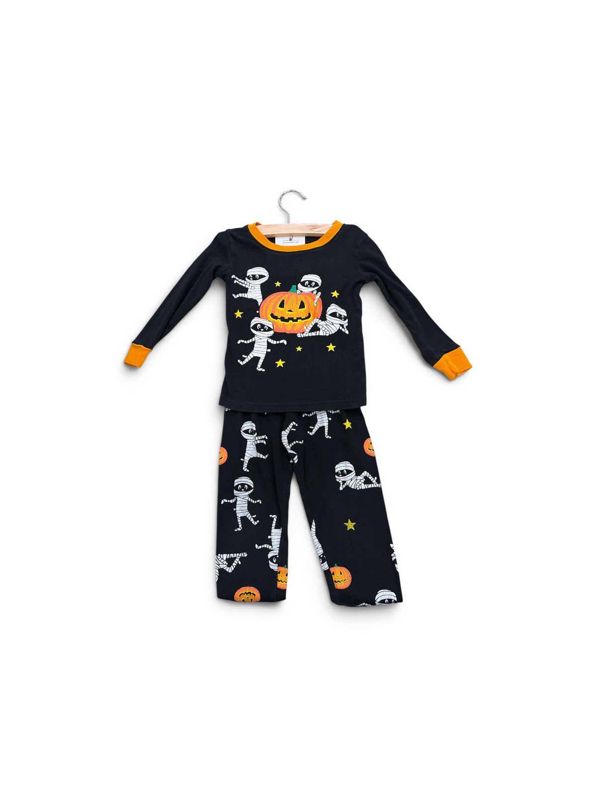 Black/Orange Kizikye Halloween PJs, 3T