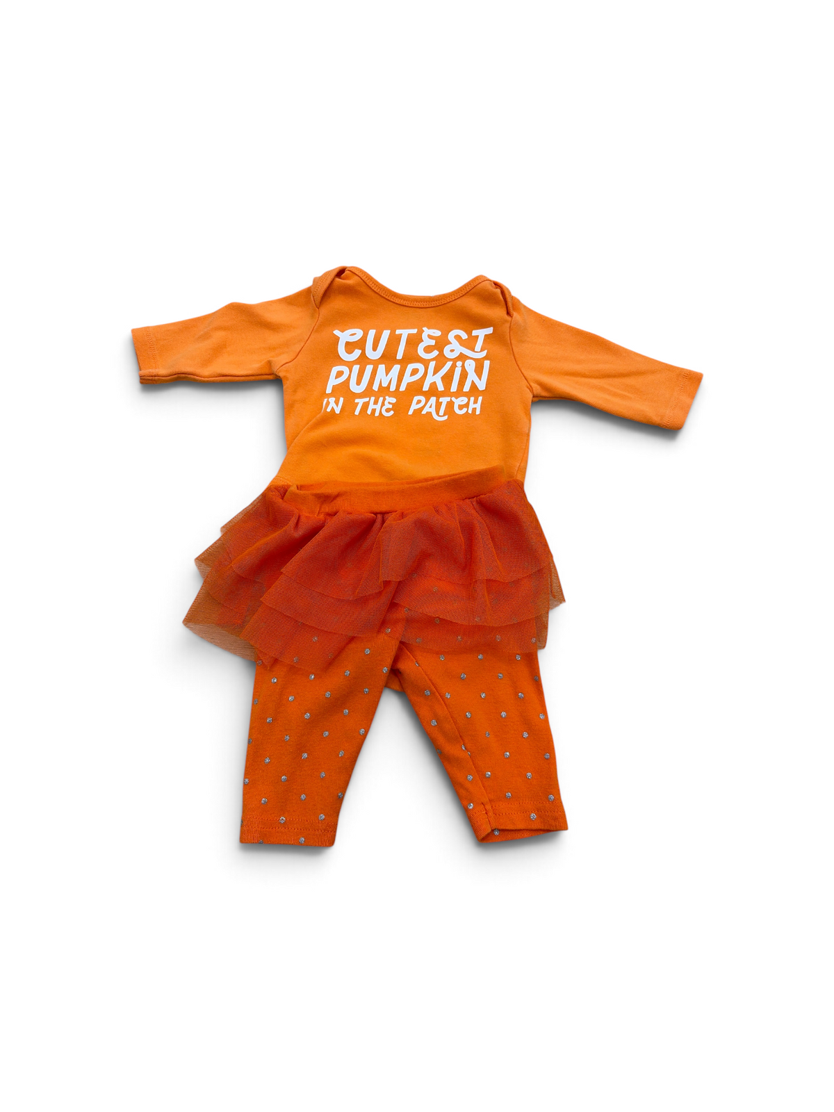 Orange Old Navy Pumpkin Tutu Set, 0-3M