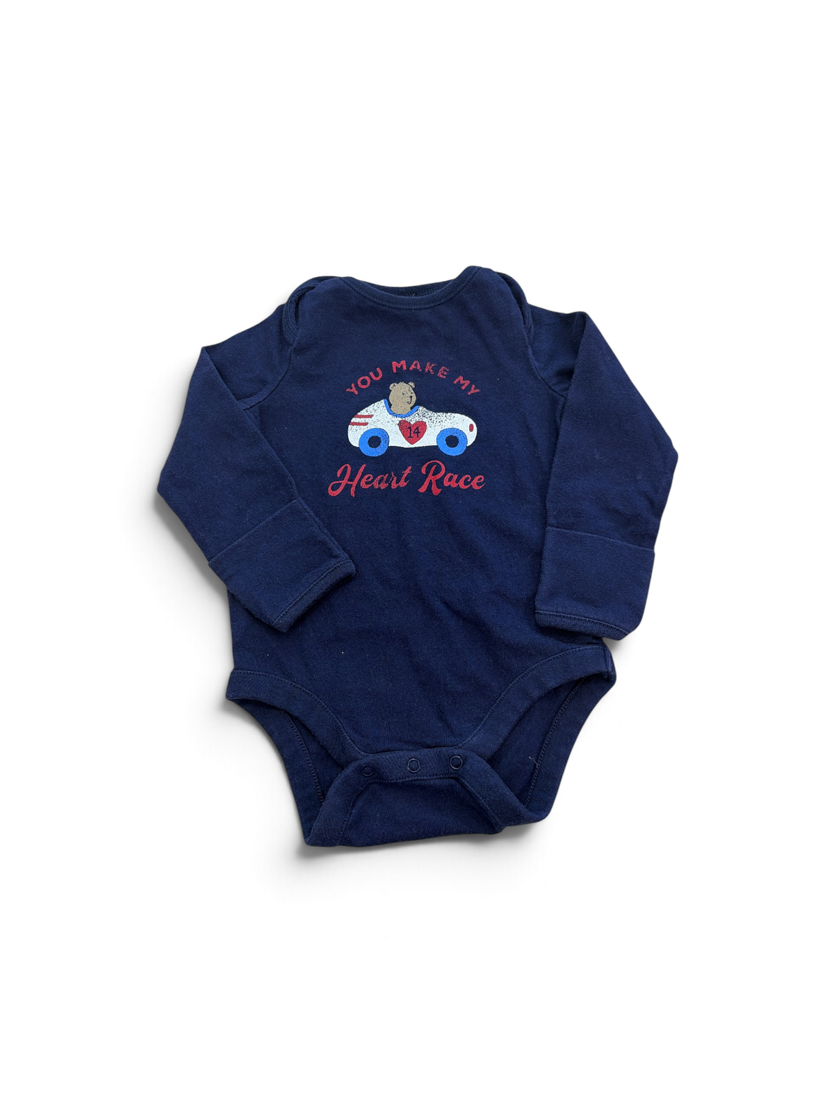 Navy Baby Gap Car Onesie, 3-6M