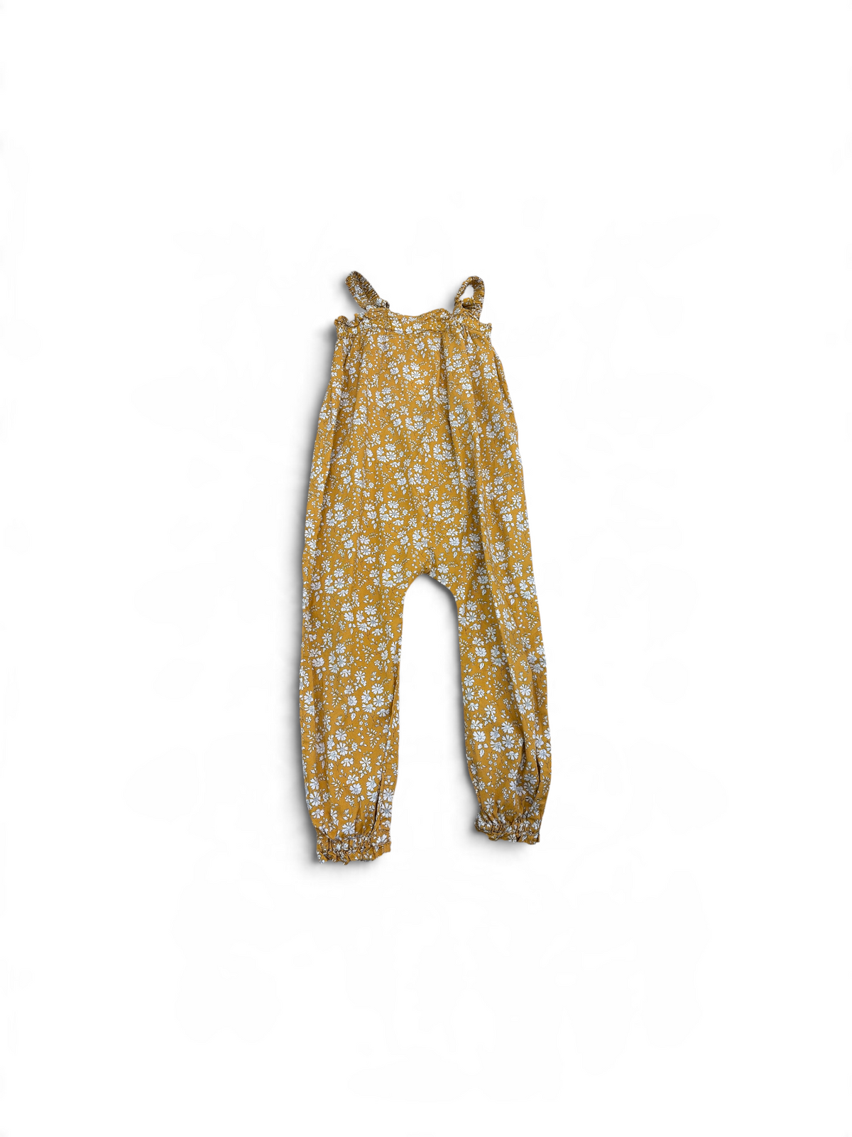 Mustard Wren Floral Jumpsuit, 3T