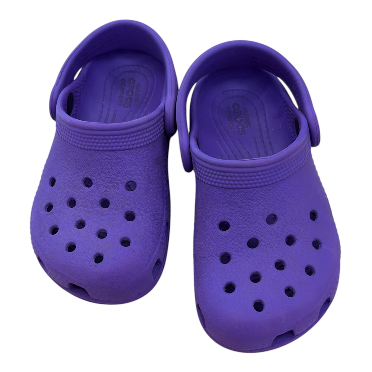 Purple Crocs Sandals, 8c