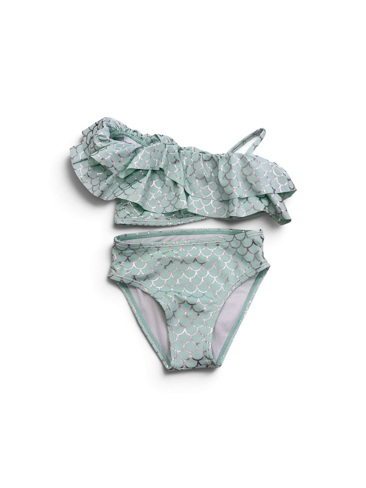 Mint Janie and Jack Mermaid Flounce Bikini, 3T (Brand New with Tags)