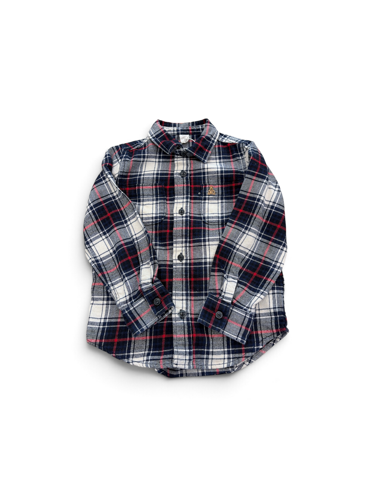 Navy/Red Baby Gap Flannel , 5T