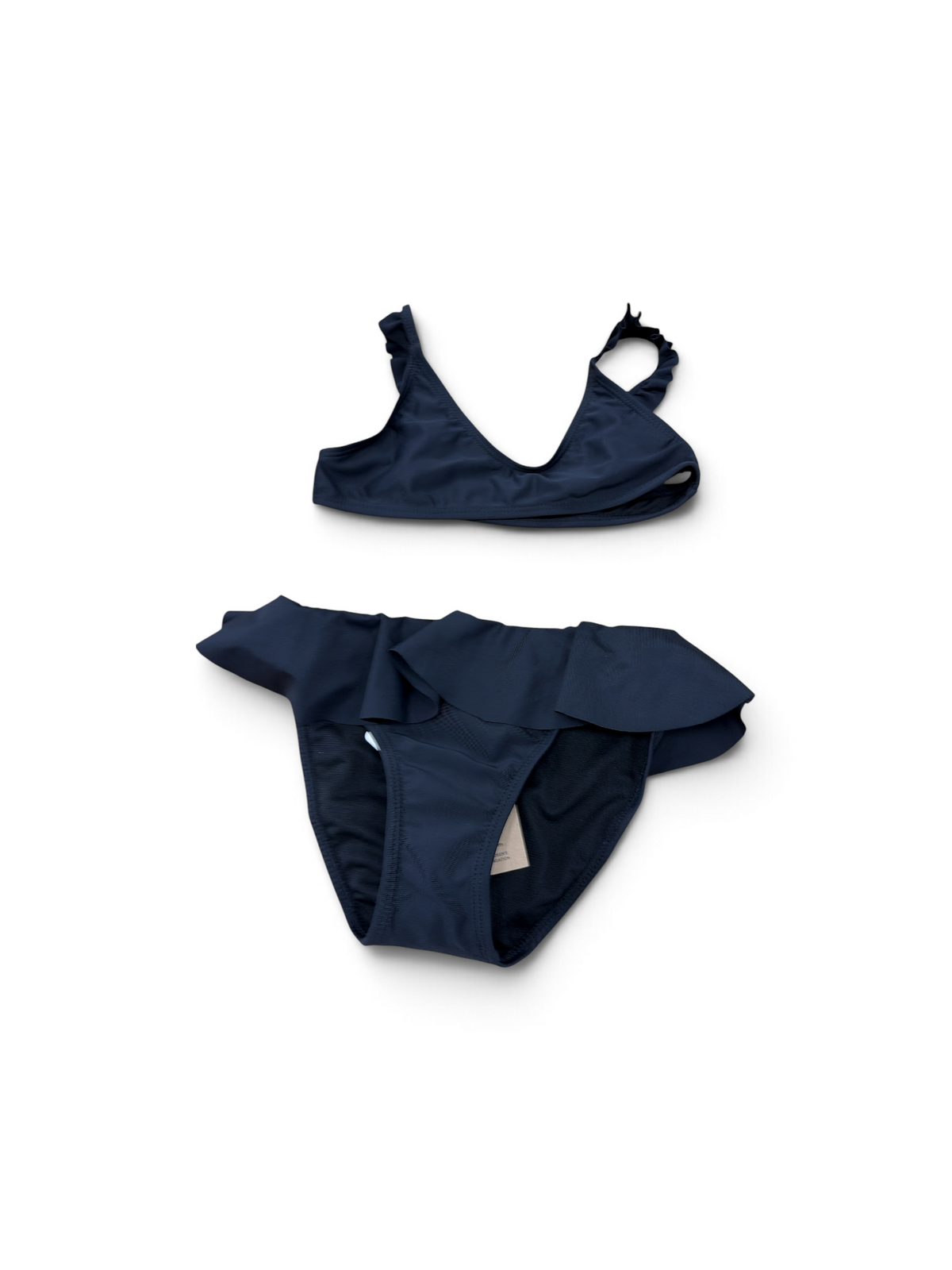 Black SnapperRock Ruffle Bikini, 8Y (Brand New with Tags)