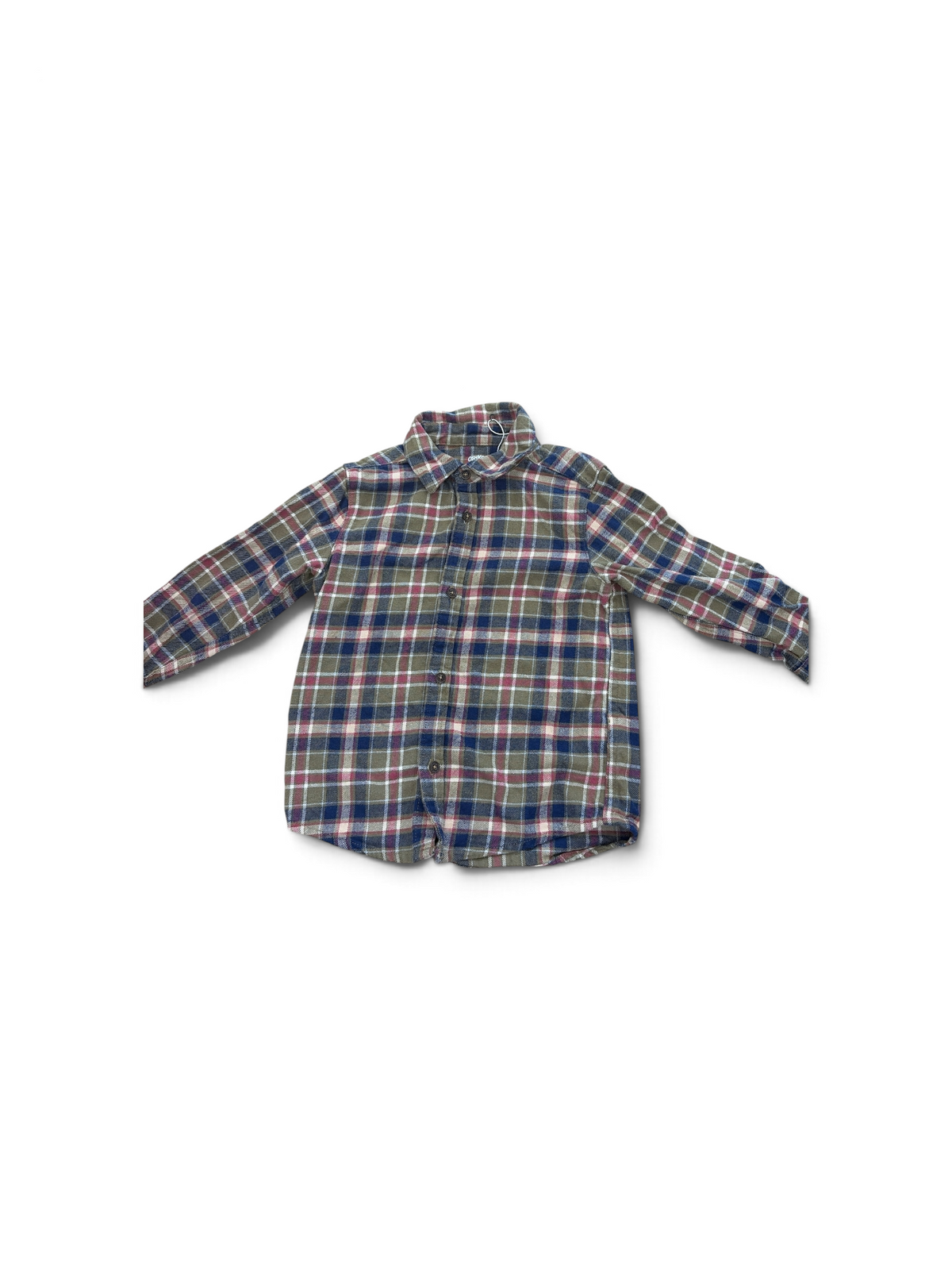 Green Osh Kosh B'Gosh Flannel, 4T