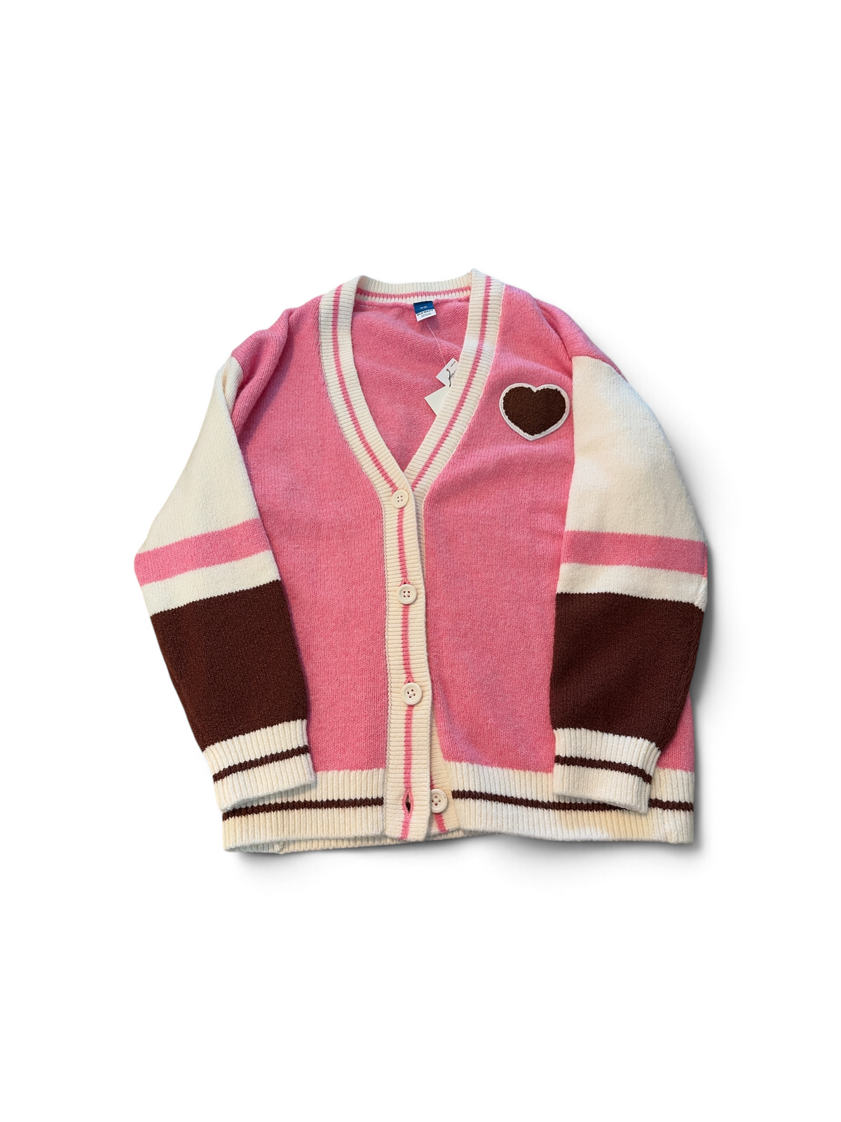 Pink Old Navy Heart Cardigan, 8Y