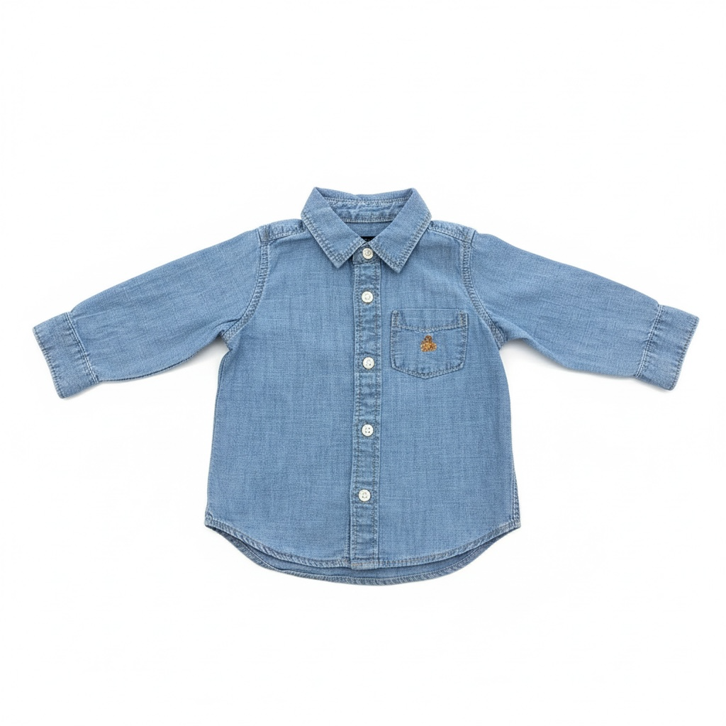 Chambray Baby Gap Button Down, 12-18M