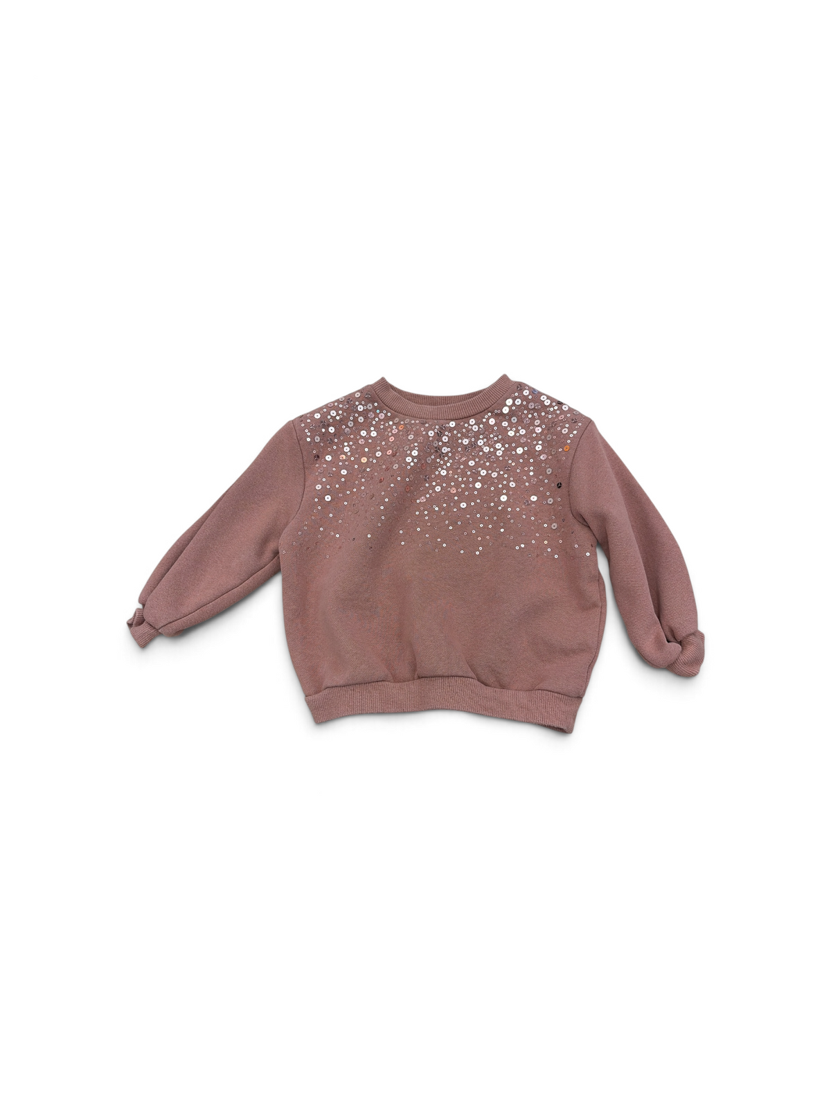Brown H&M Sequin Sweatshirt, 2T