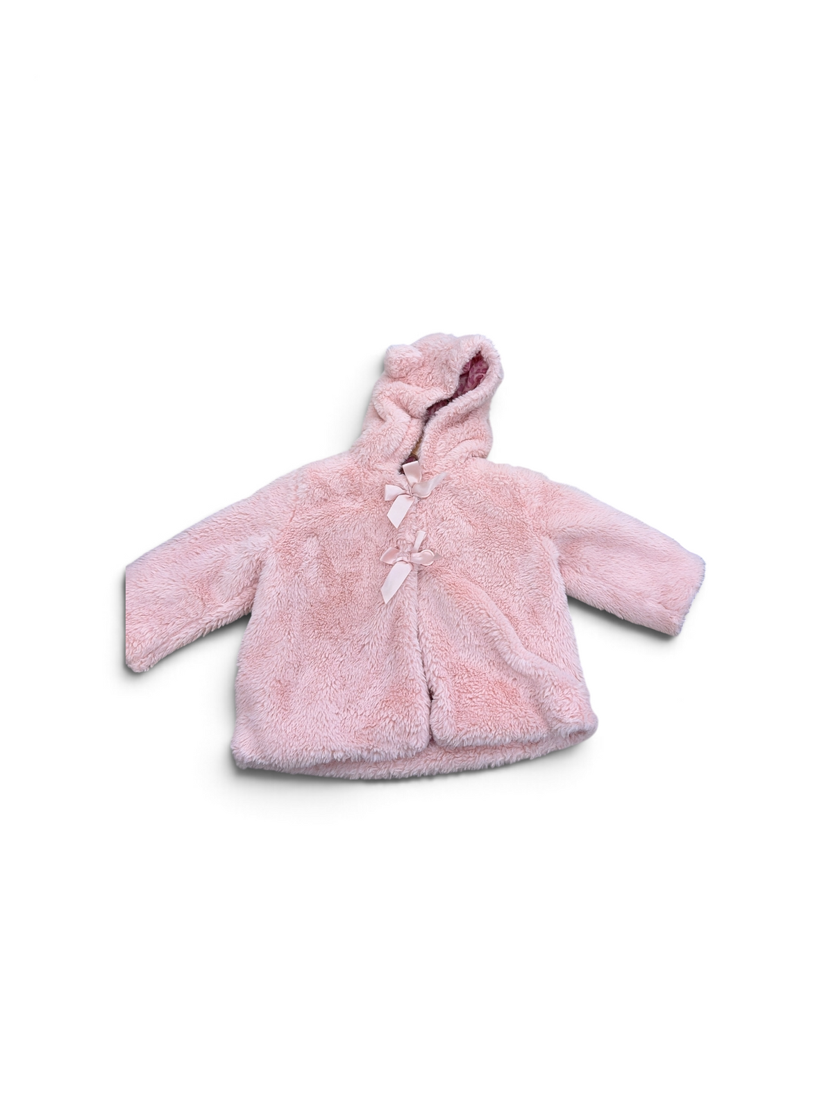 Pink Jessica Simpson Faux Fur Coat, 12M