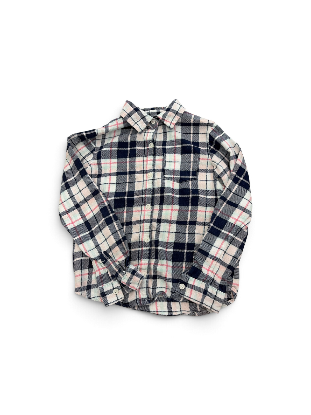 Blue/Pink Carter's Flannel, 6Y