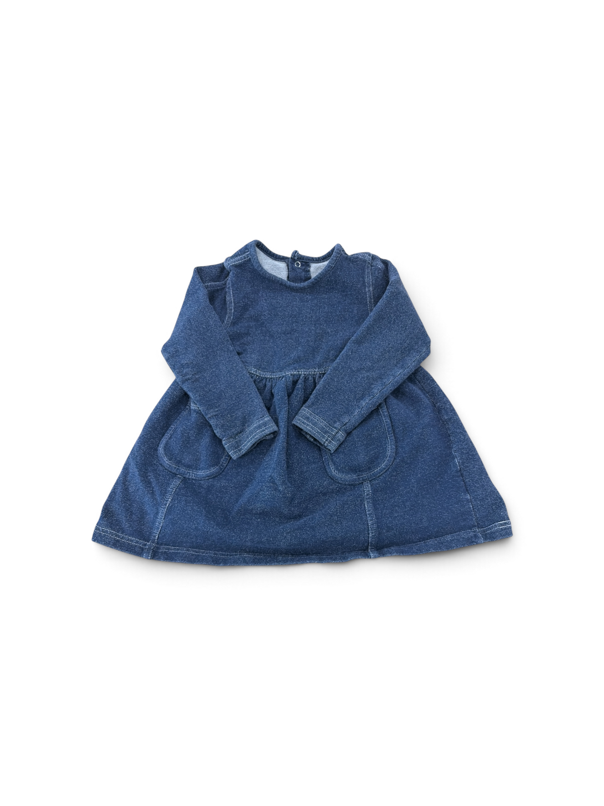 Blue Coccoli Denim Dress, 18M