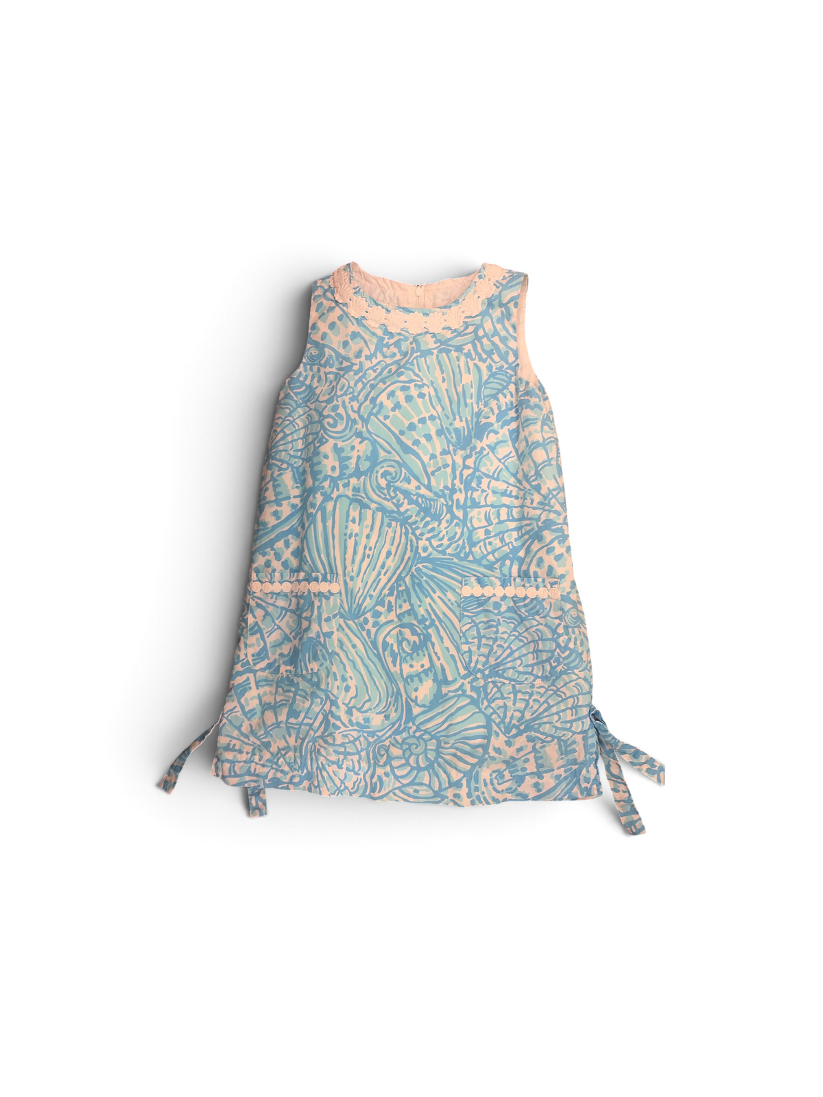 Blue Lilly Pulitzer Floral Dress, 7T
