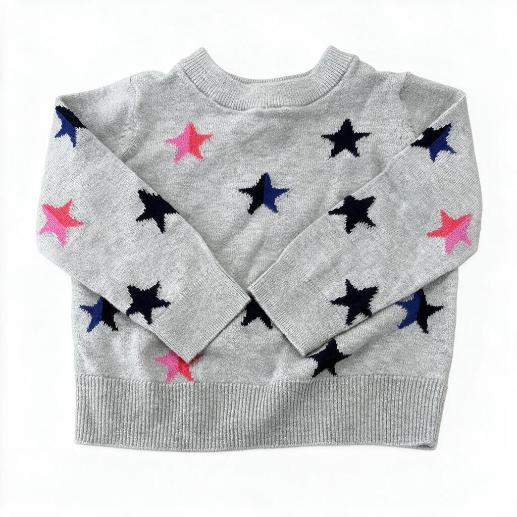 Gray Baby Gap Star Sweater, 18M