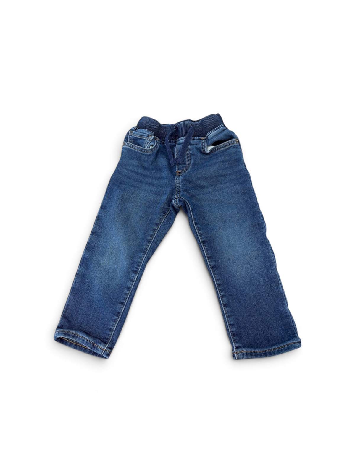 Blue Baby Gap Drawstring Slim Fit Jeans, 2T