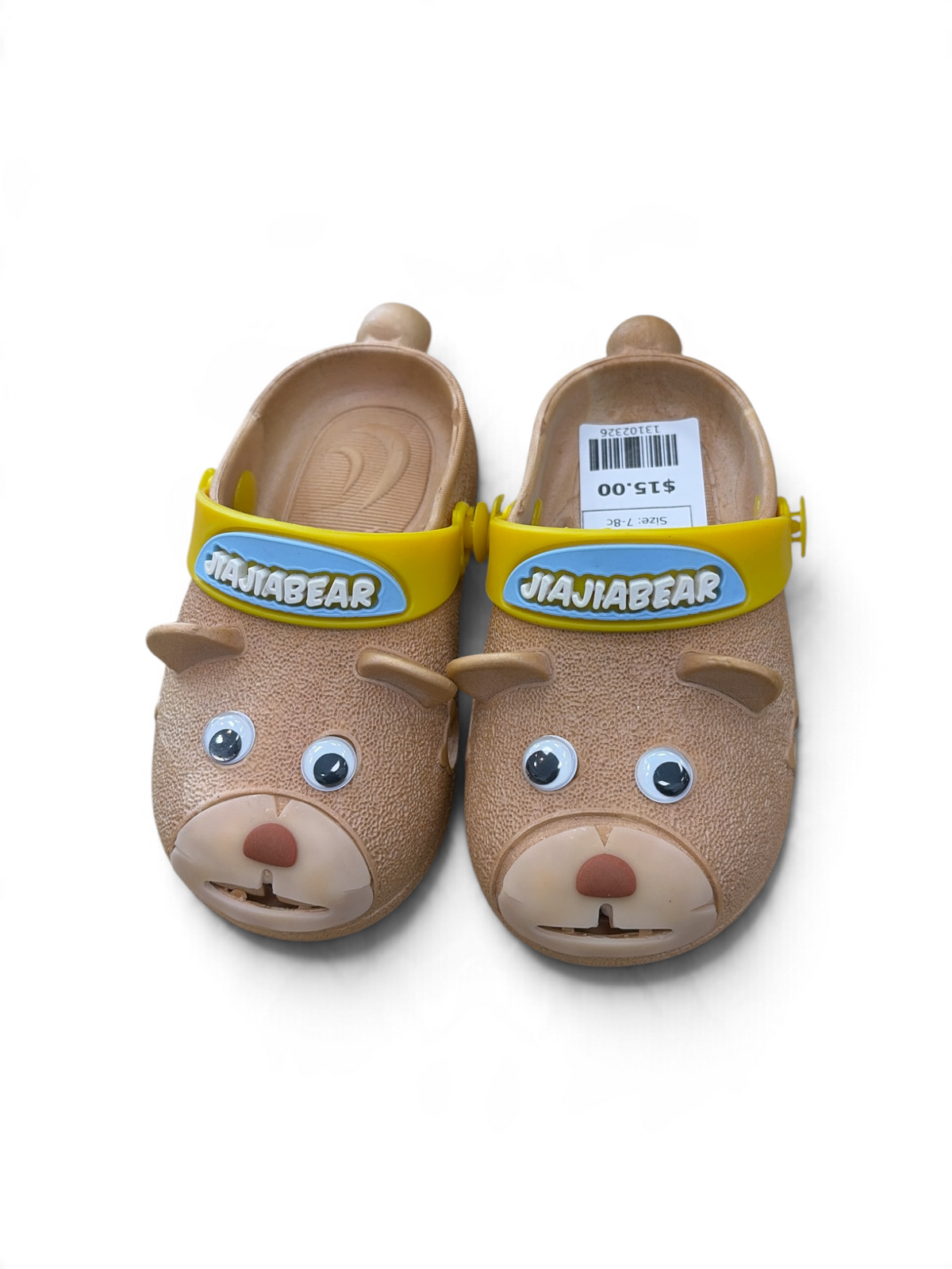Brown Diamond JiaJia Bear Sandals , 7-8c (Brand New)