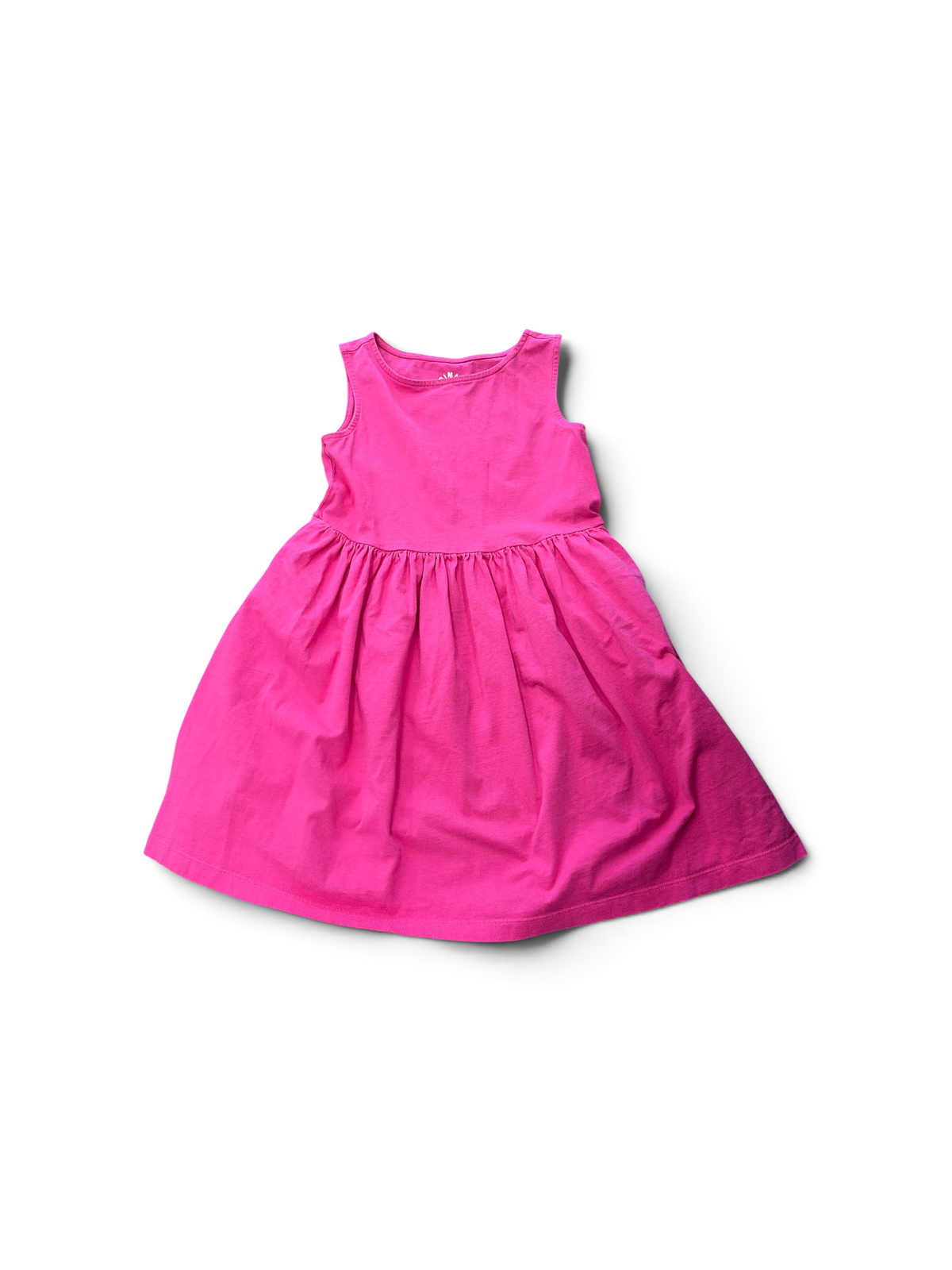 Magenta Primary Tank Dress, 6-7