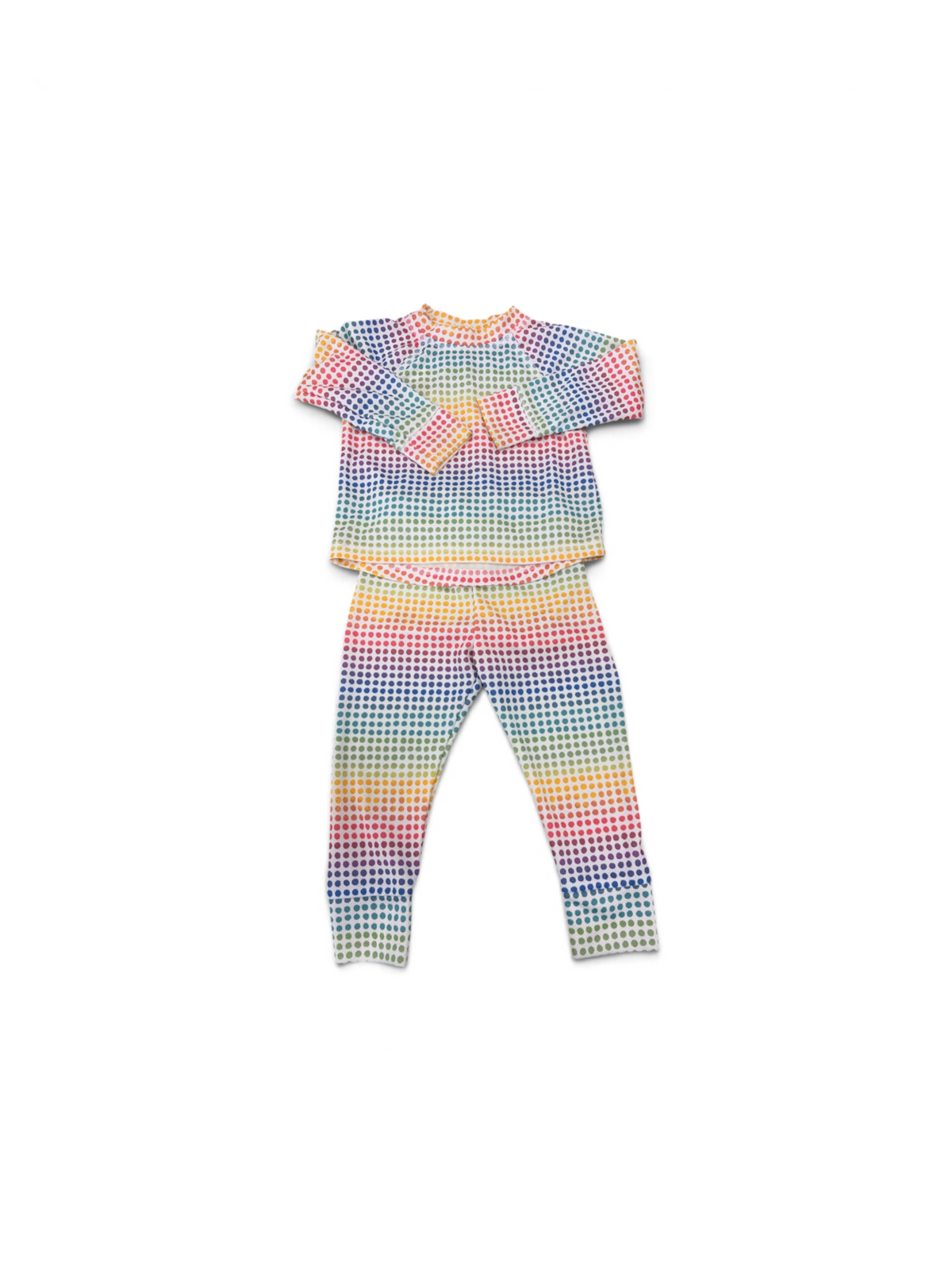 Rainbow L.L. Bean Dot Long Johns , 3T